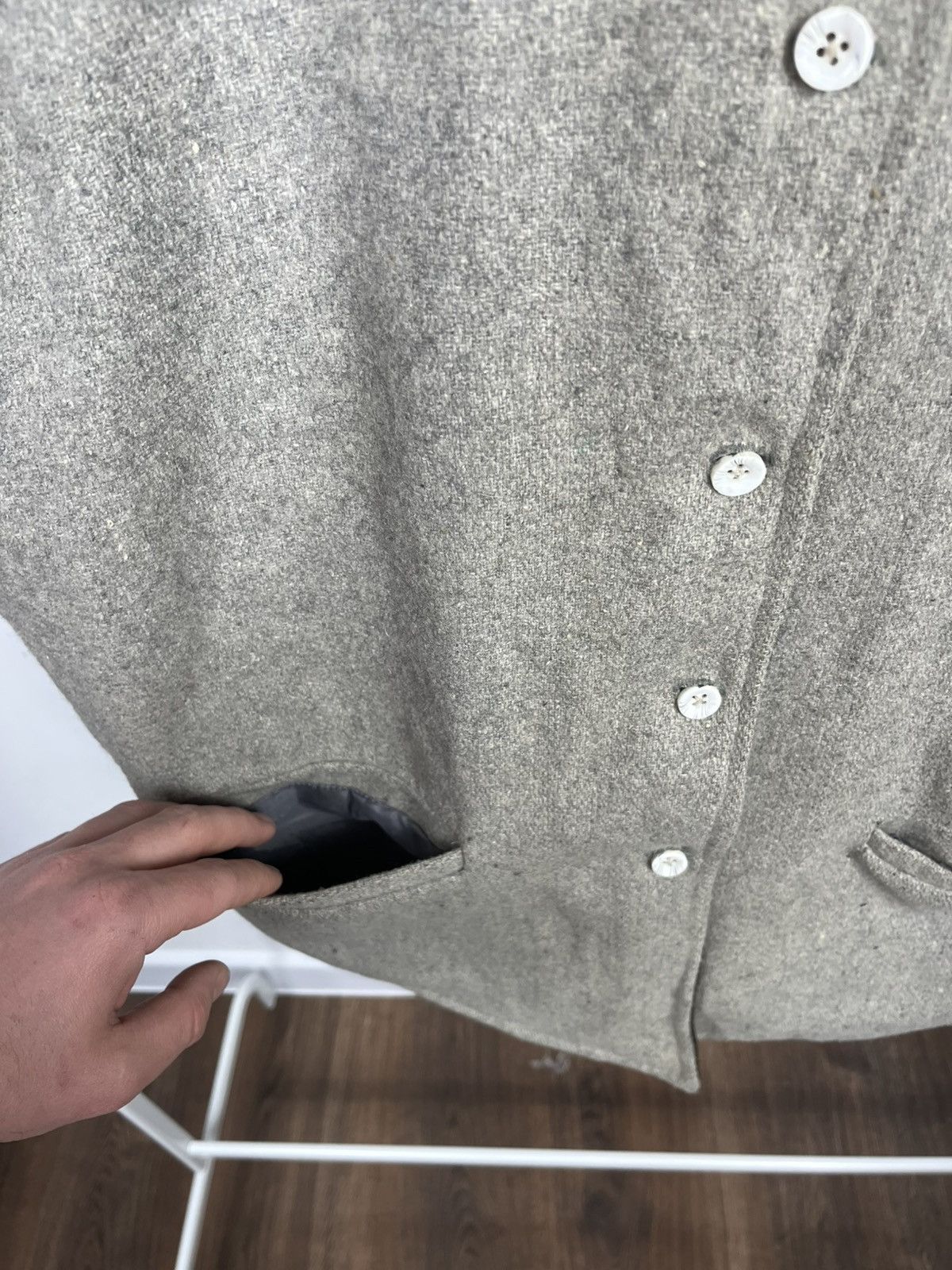 Other Vintage Reversible Wool Vest Button Up Classic Style Size US XL / EU 56 / 4 - 15 Thumbnail