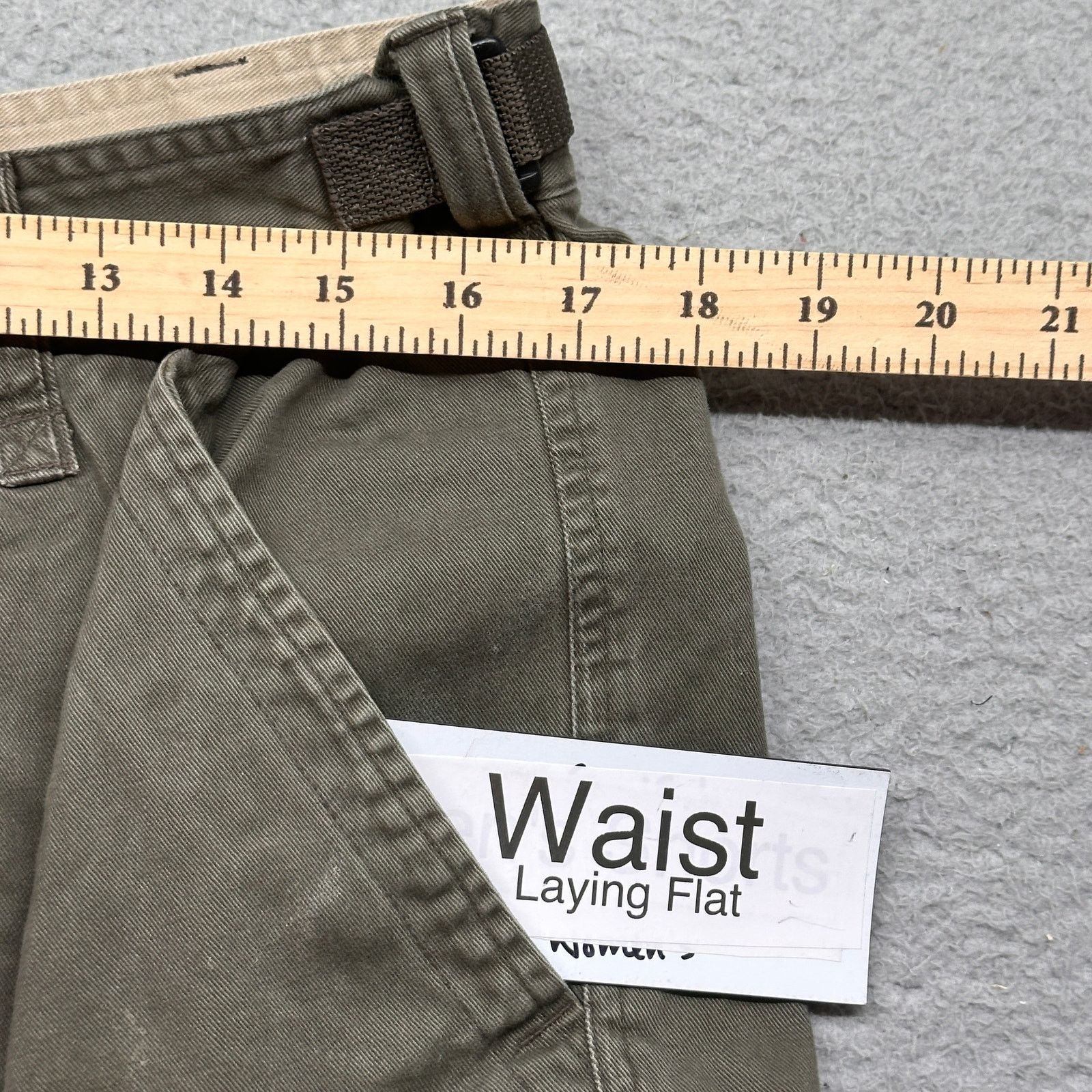 Other Vintage Rag Wear Cargo Pants Mens 36x30 Olive Adjustable Size US 36 / EU 52 - 8 Thumbnail