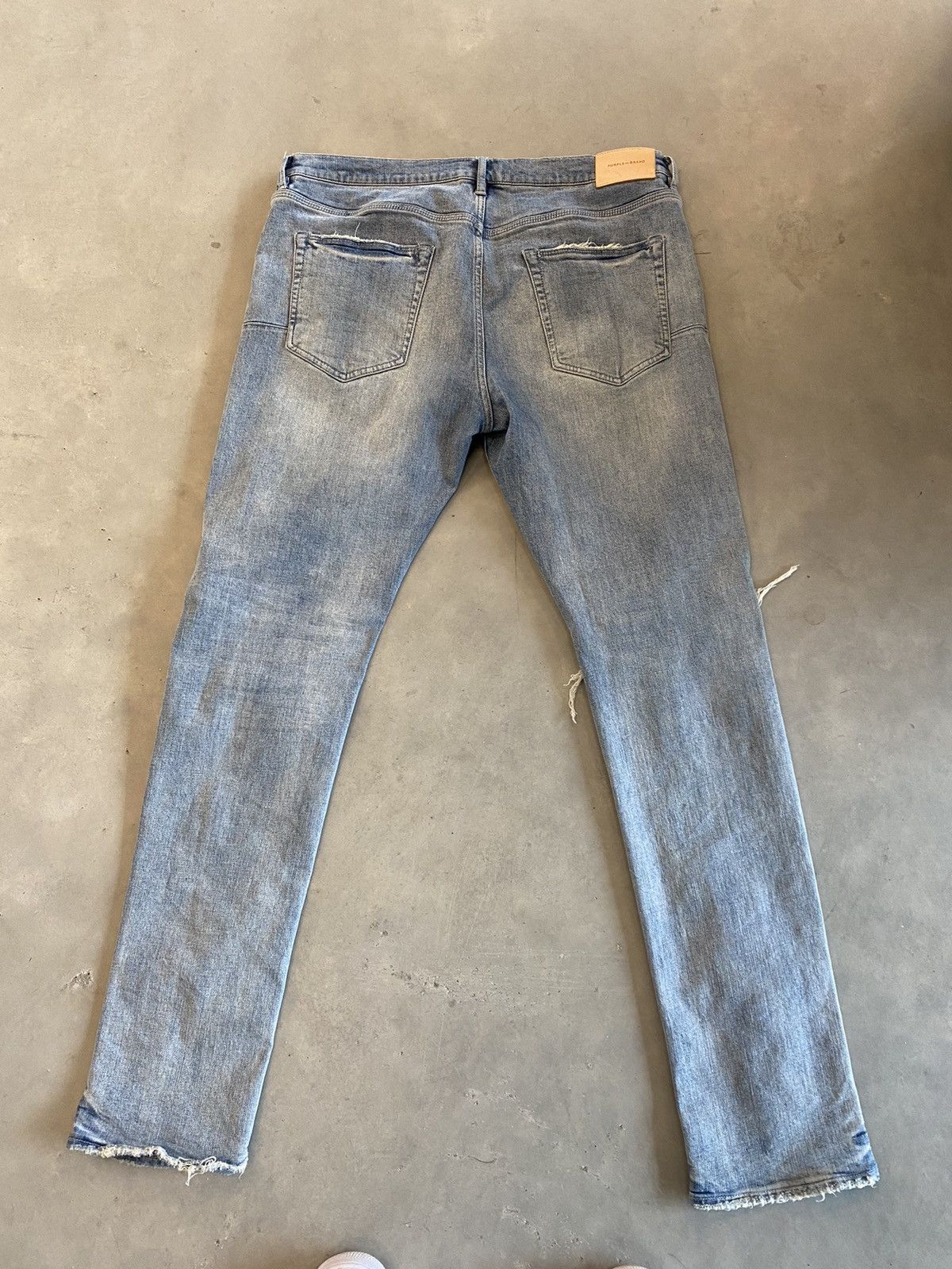 Purple Brand Purple Brand Light Wash Stitched Denim Blue Size US 38 / EU 54 - 2 Thumbnail