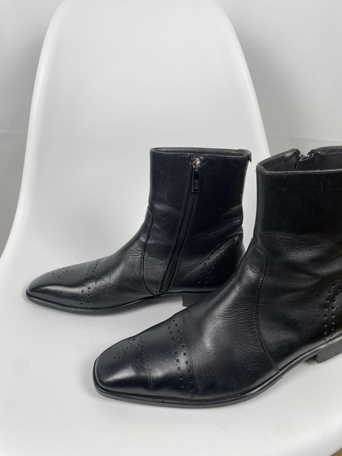 Hugo Boss Hugo Boss Zip Boots Brogue Genuine Leather size EU6.5 US7.5 Size US 7.5 / EU 40-41 - 6 Thumbnail