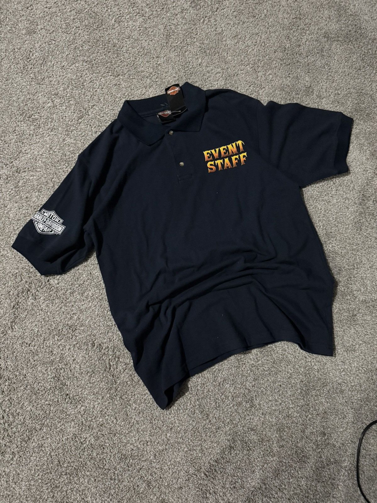 Harley Davidson Deadstock Harley Davidson 2012 Graphic Polo Size US XL / EU 56 / 4 - 3 Thumbnail