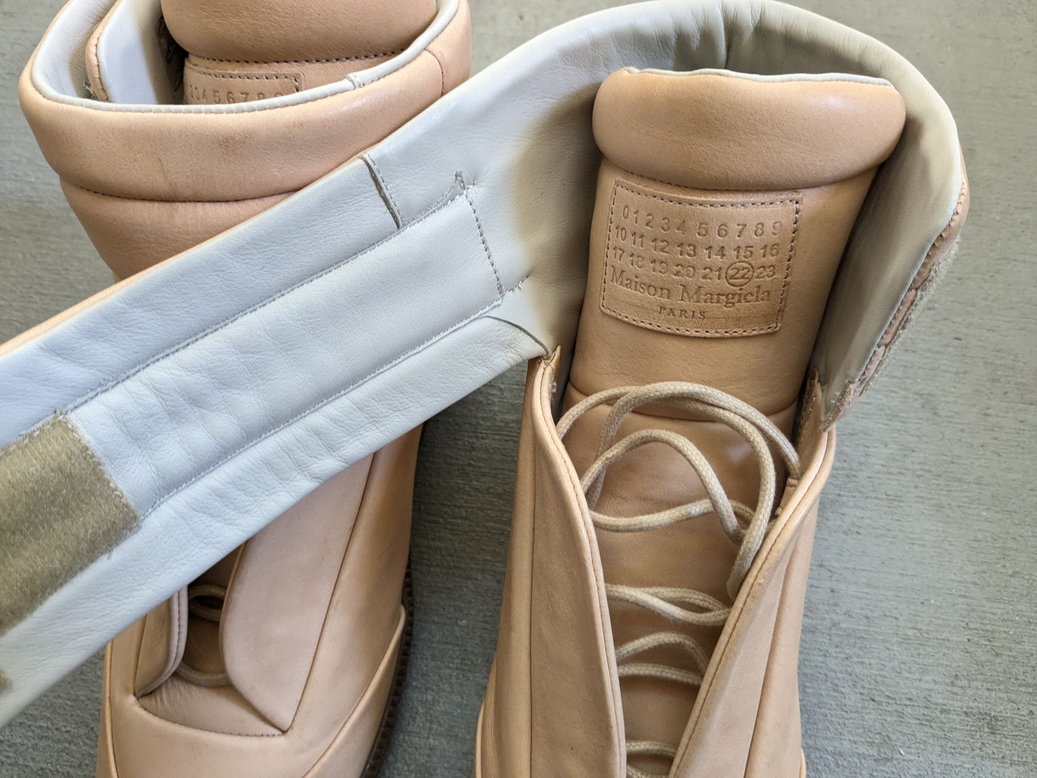 Maison Margiela Maison Margiela Future Nude Beige 14 47 Leather High Top Size US 14 / EU 47 - 8 Thumbnail