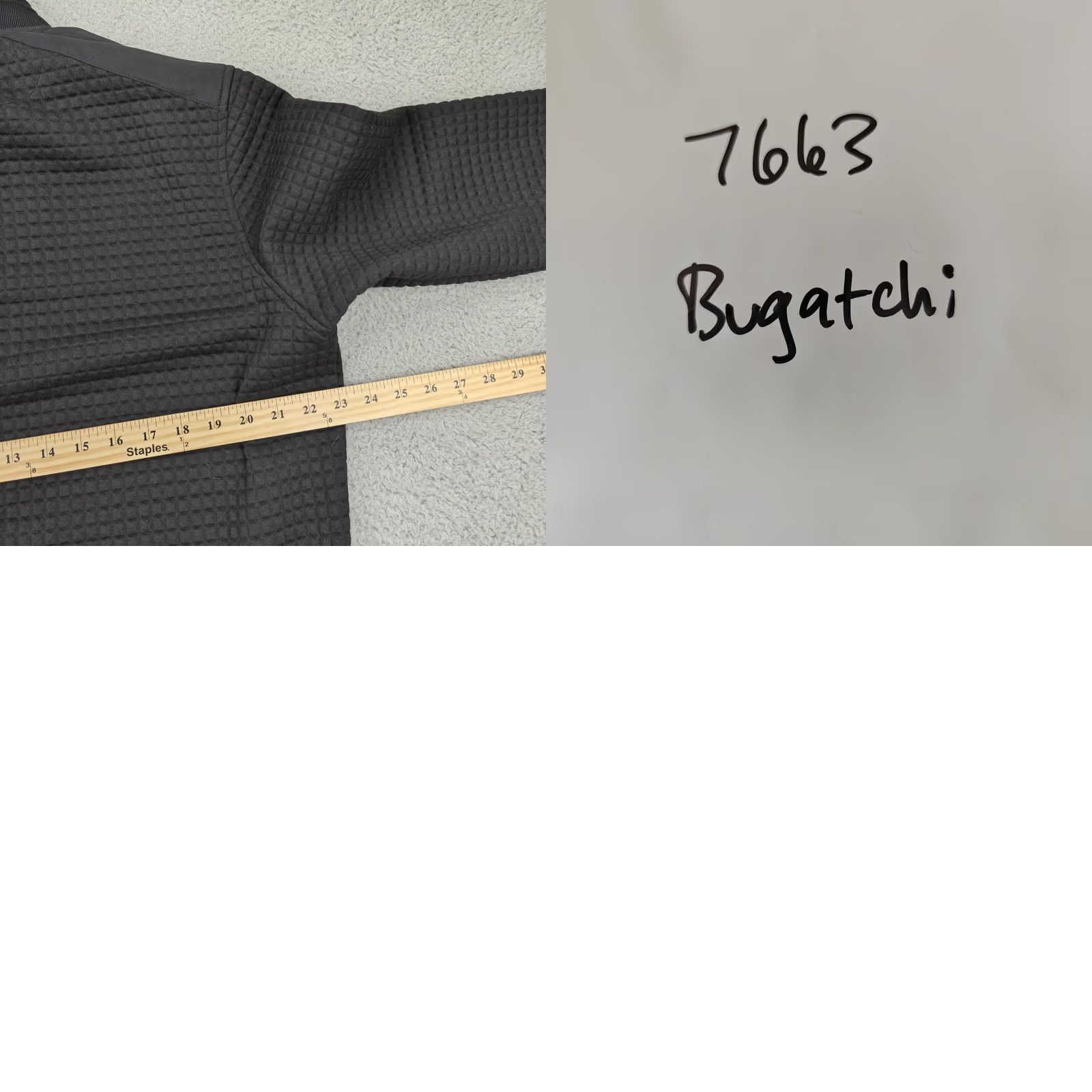 BUGATCHI BUGATCHI Jacket Mens L Black Full Zip Knit Bomber Rancho Valencia TT2450K66 Size US L / EU 52-54 / 3 - 8 Thumbnail