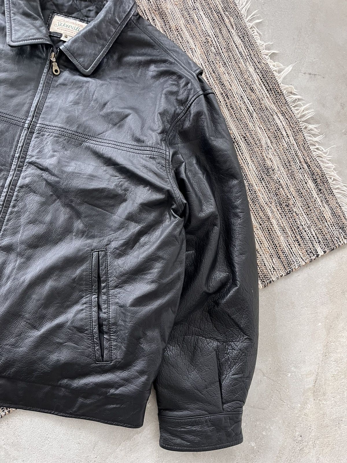 Genuine Leather Vintage Avantgarde Black Leather Coach Bomber Jacket Y2K Size US XXL / EU 58 / 5 - 6 Thumbnail