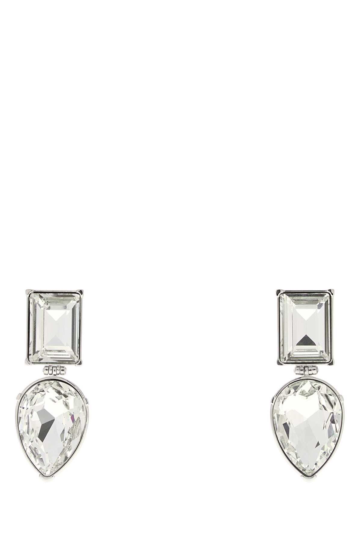 Alexander McQueen Silver Metal Cocktail Earrings Size ONE SIZE - 1 Thumbnail