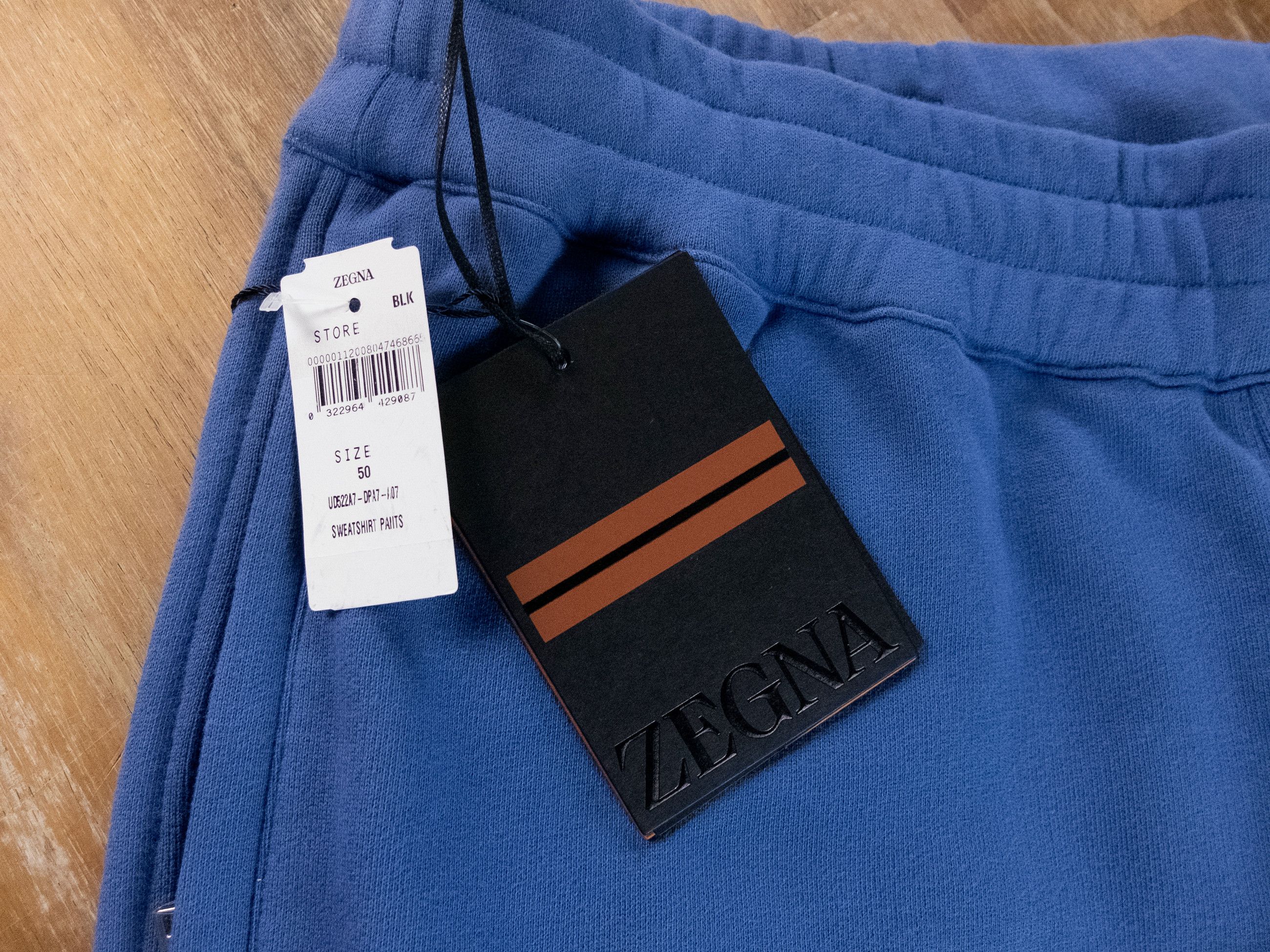 Ermenegildo Zegna ZEGNA blue cotton jogger sweatpants Size 50 IT / Large Size US 34 / EU 50 - 5 Thumbnail