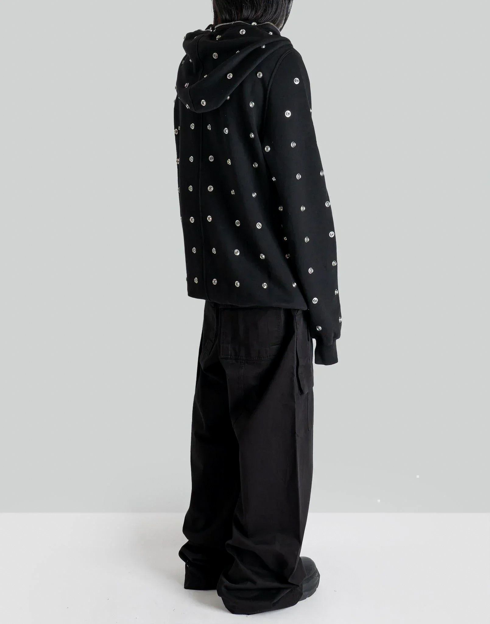 Rick Owens Drkshdw Jumbo Gimp Hoodie Press Stud Button Sealed Zip SS24 Lido Size US S / EU 44-46 / 1 - 16 Thumbnail