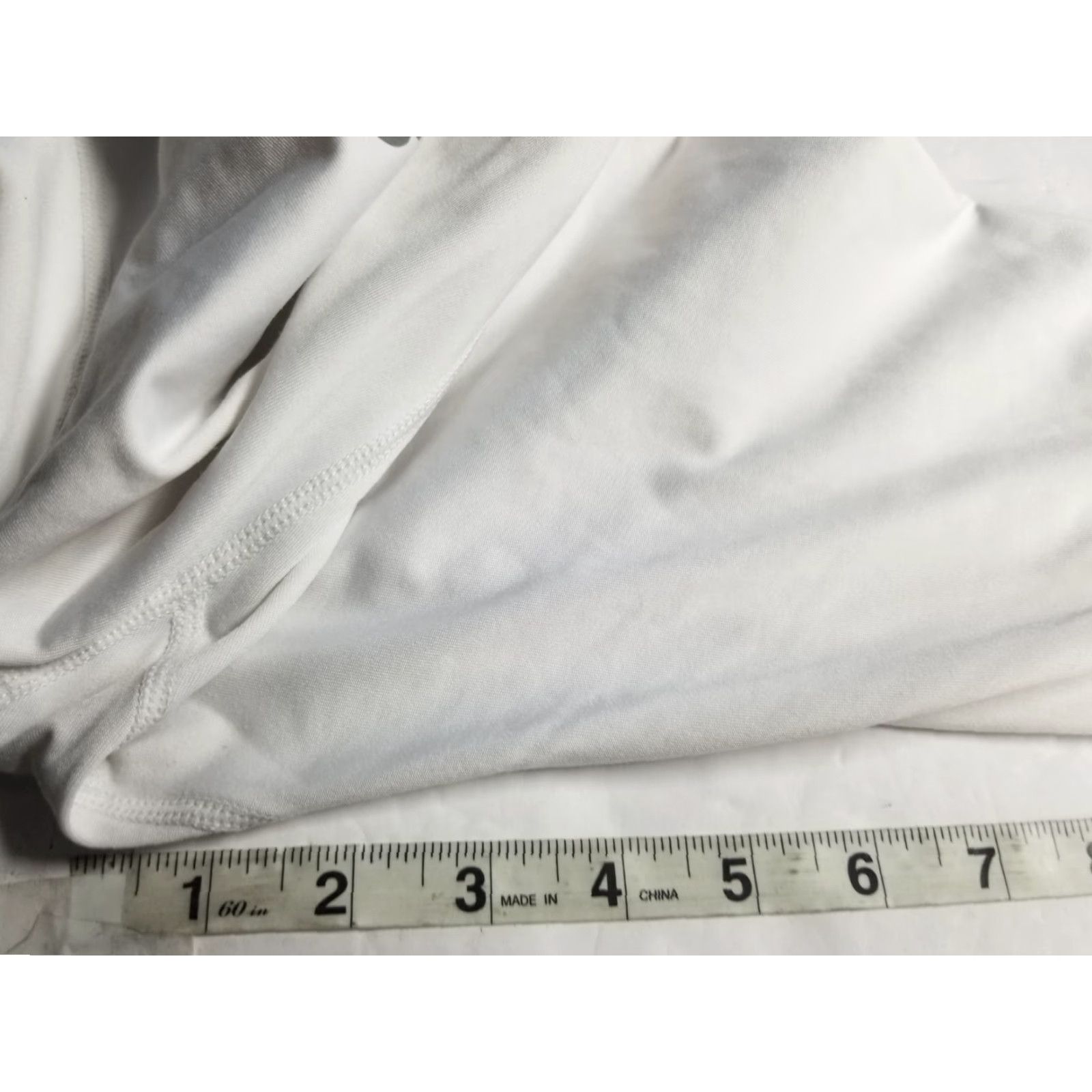 Vintage Baleaf Womens Leggings Pants M White Activewear Running Gym Fitness Bottoms Compression Leg Inseam 16 in Size 32" / US 10 / IT 46 - 5 Thumbnail