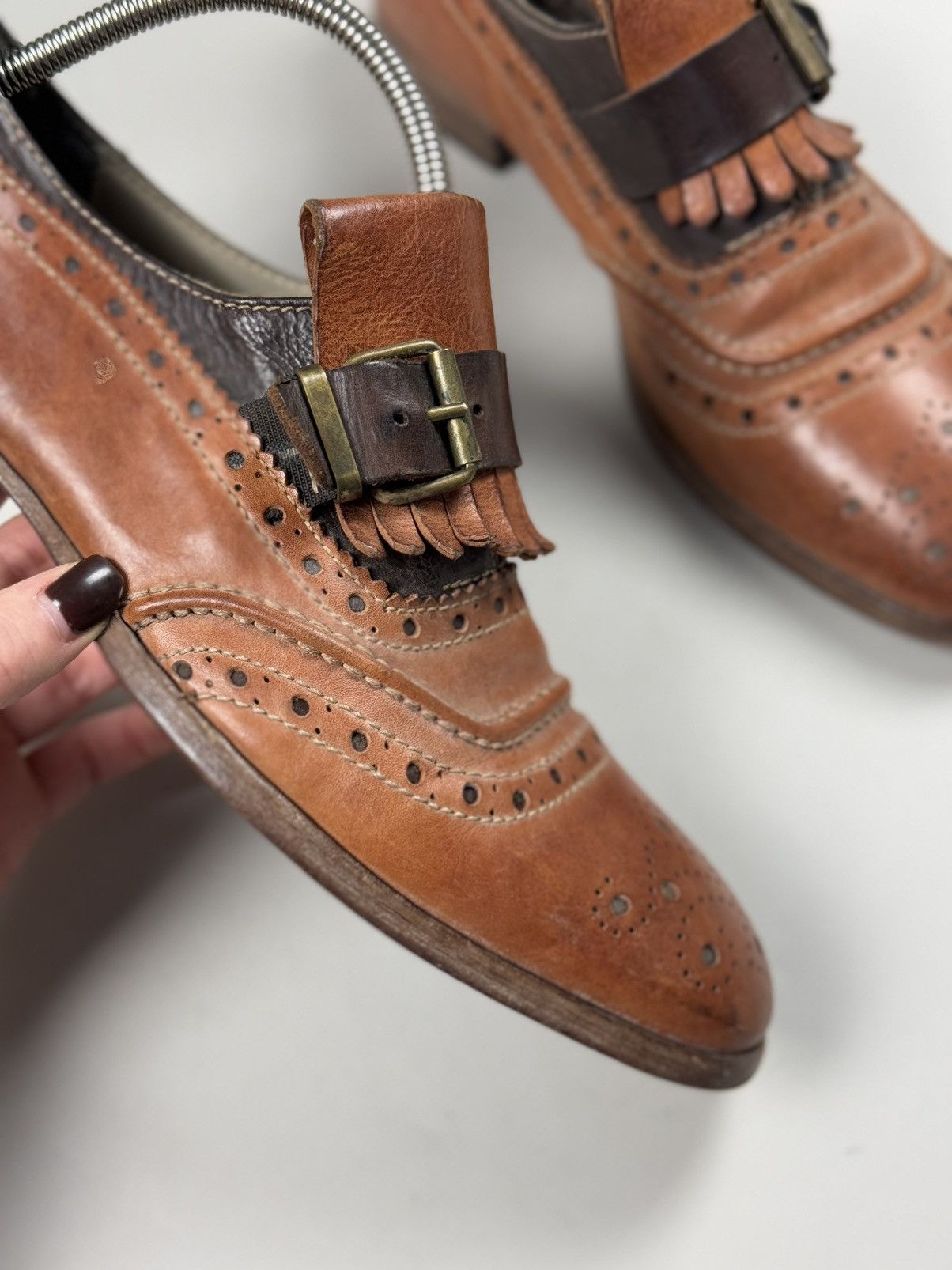 MoMA MOMA Men’s Avant-Garde Single Monk Leather Classic Shoes Size US 8 / EU 41 - 8 Thumbnail