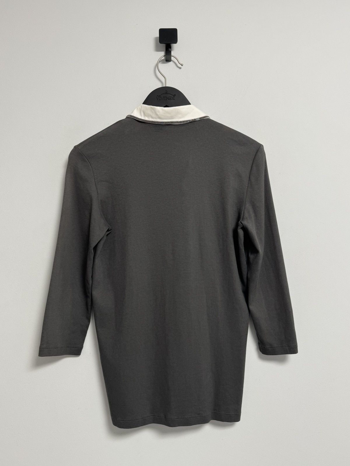 Fabiana Filippi Fabiana Filippi Knit Top Elegant 3/4 Sleeve Blouse Size M / US 6-8 / IT 42-44 - 9 Thumbnail