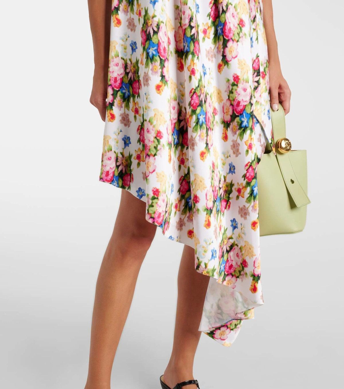 Loewe o1y1025 Midi Dress in Multicolor Size M / US 6-8 / IT 42-44 - 3 Thumbnail