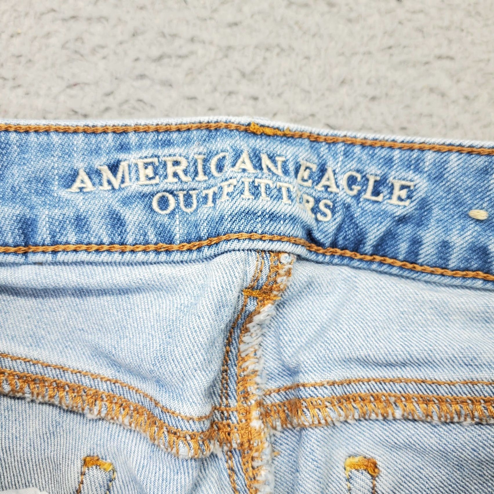 American Eagle Outfitters American Eagle Outfitters Skinny Jeans Womens Size 2 Blue Denim Distressed Light Wash Jeans Size 26" / US 2 / IT 38 - 6 Thumbnail