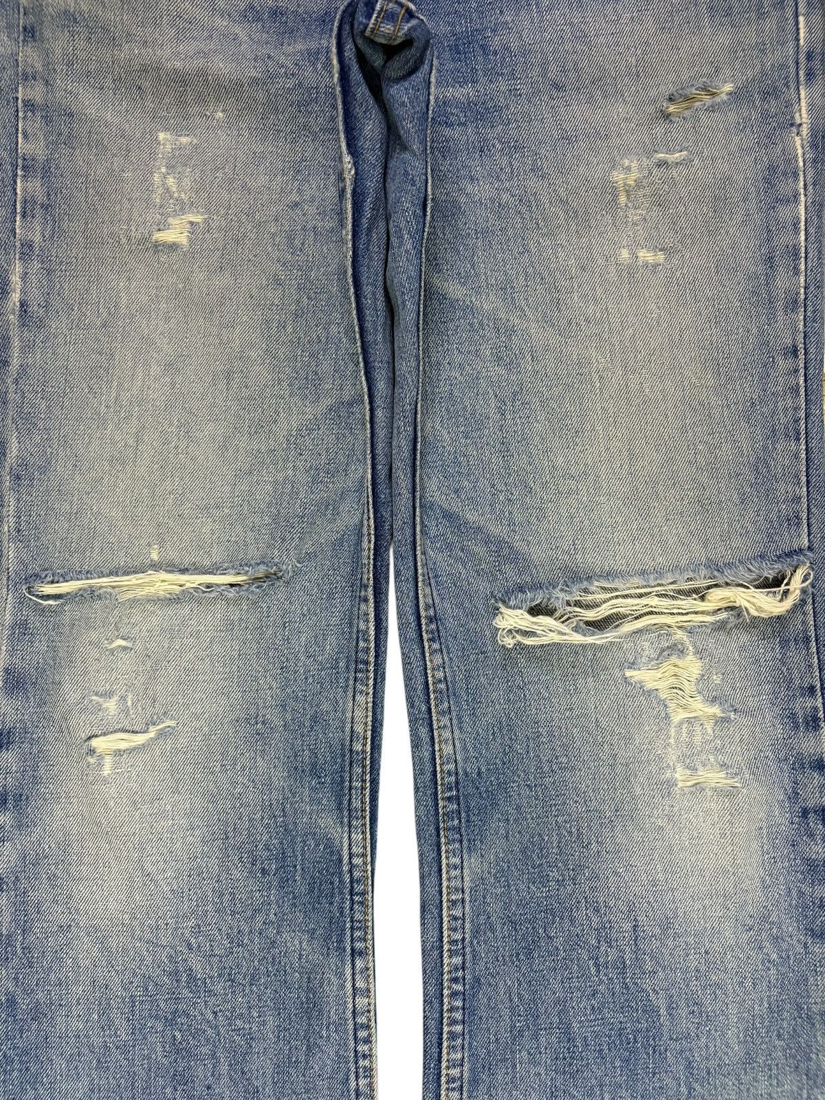 Levi's Vintage 90s Levis 517 Mud Wash Distressed Bootcut Flare Jean Size US 30 / EU 46 - 5 Thumbnail