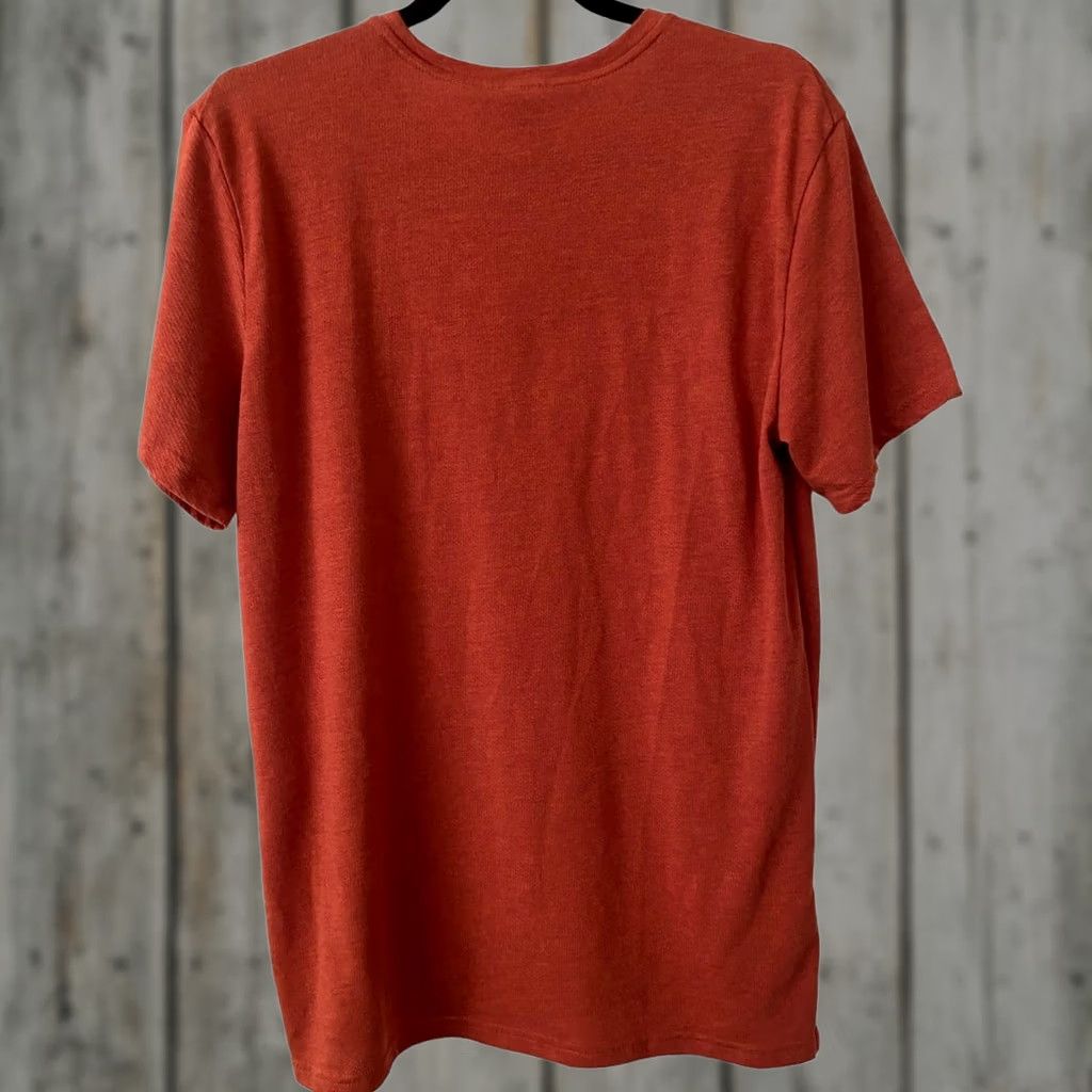 Vintage Nike Dri-FIT Crewneck Short Sleeve Shirt Medium Men Rust Orange/Black Size US 31 - 1 Thumbnail