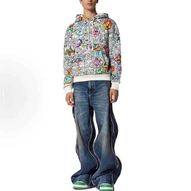 Louis Vuitton Louis Vuitton Louis Vuitton Cartoon Print Hoodie Size M-25 Size US M / EU 48-50 / 2 - 7 Thumbnail