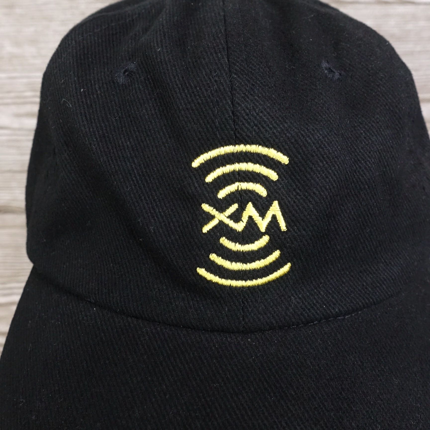 Vintage Vintage Sirius XM Satellite Radio Black Strapback Baseball Cap Men Women Adjustable Black Casual Cap Size ONE SIZE - 2 Thumbnail
