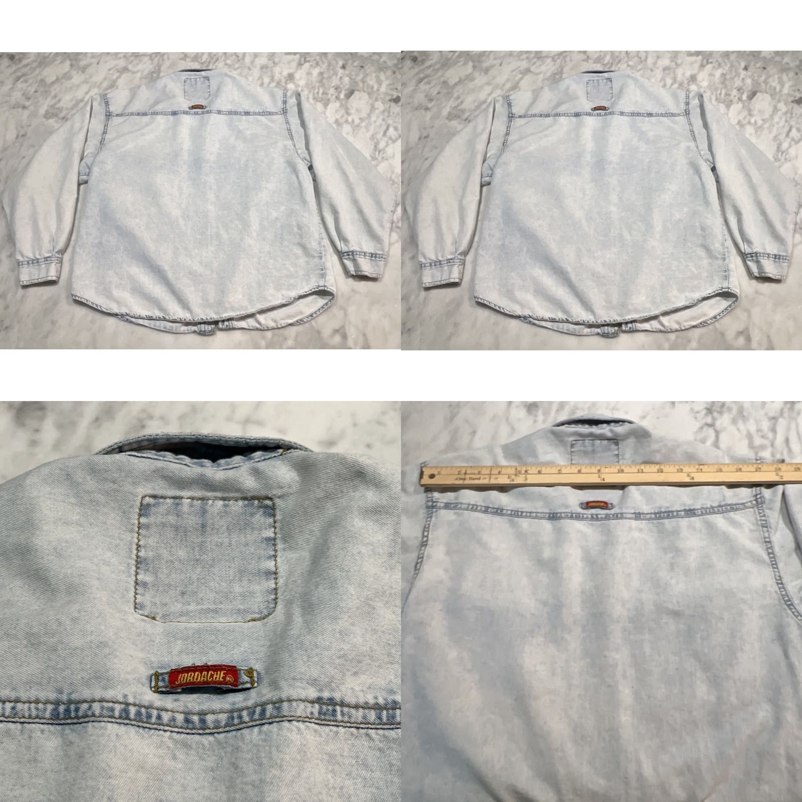 Jordache VINTAGE 80s Jordache Chambray Shirt Women M Southwestern Jean Acid Wash Western Shirt Mens? Size M / US 6-8 / IT 42-44 - 8 Thumbnail