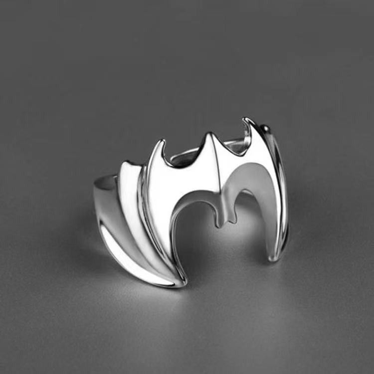 VIBE Men's Retro Hip-Hop Open Bat Ring Size ONE SIZE - 2 Thumbnail