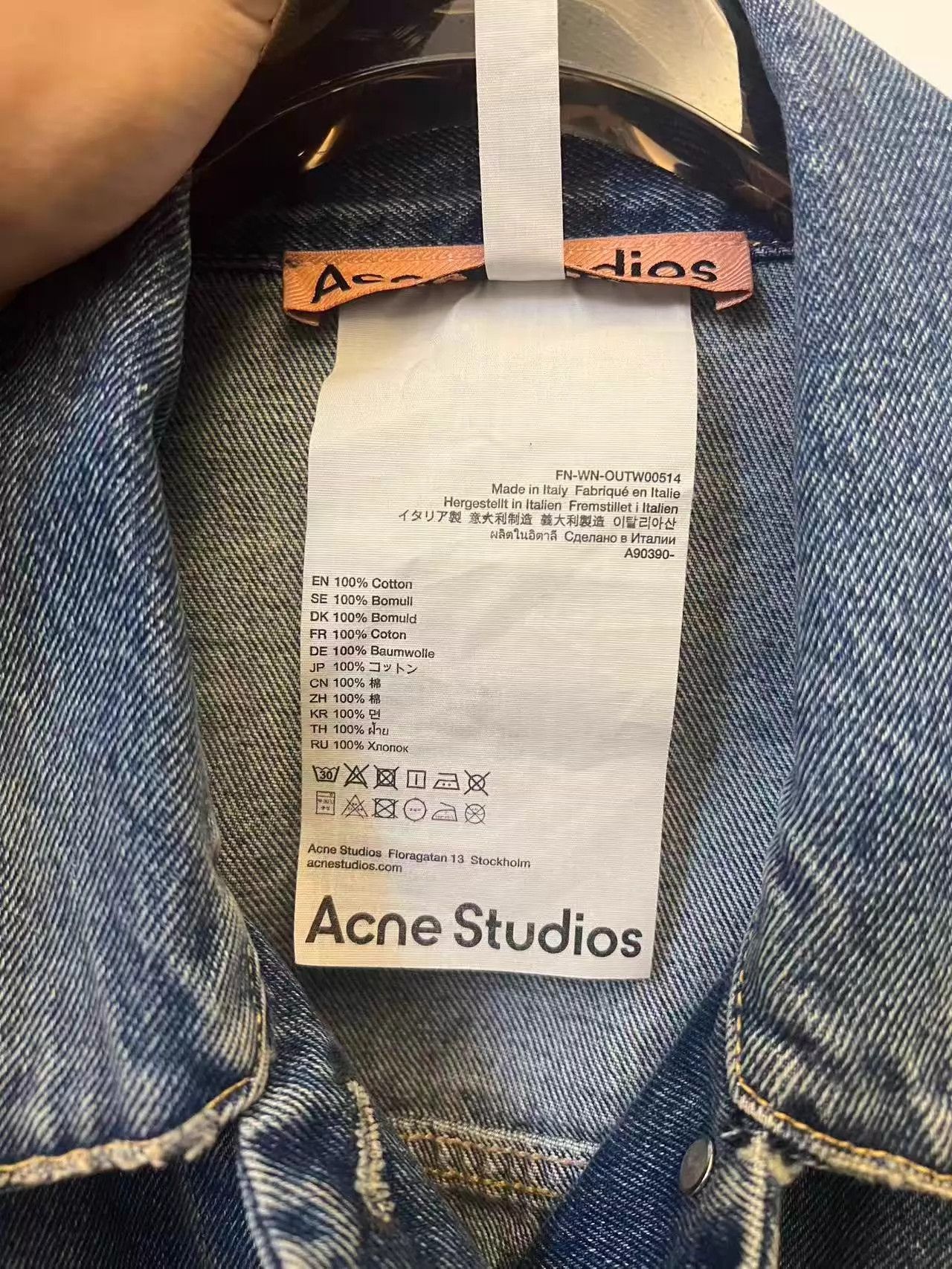 Acne Studios Acne FW21 Denim Jacket Women's Blue Vintage Relaxed Wash 34 Size XS / US 0-2 / IT 36-38 - 4 Thumbnail