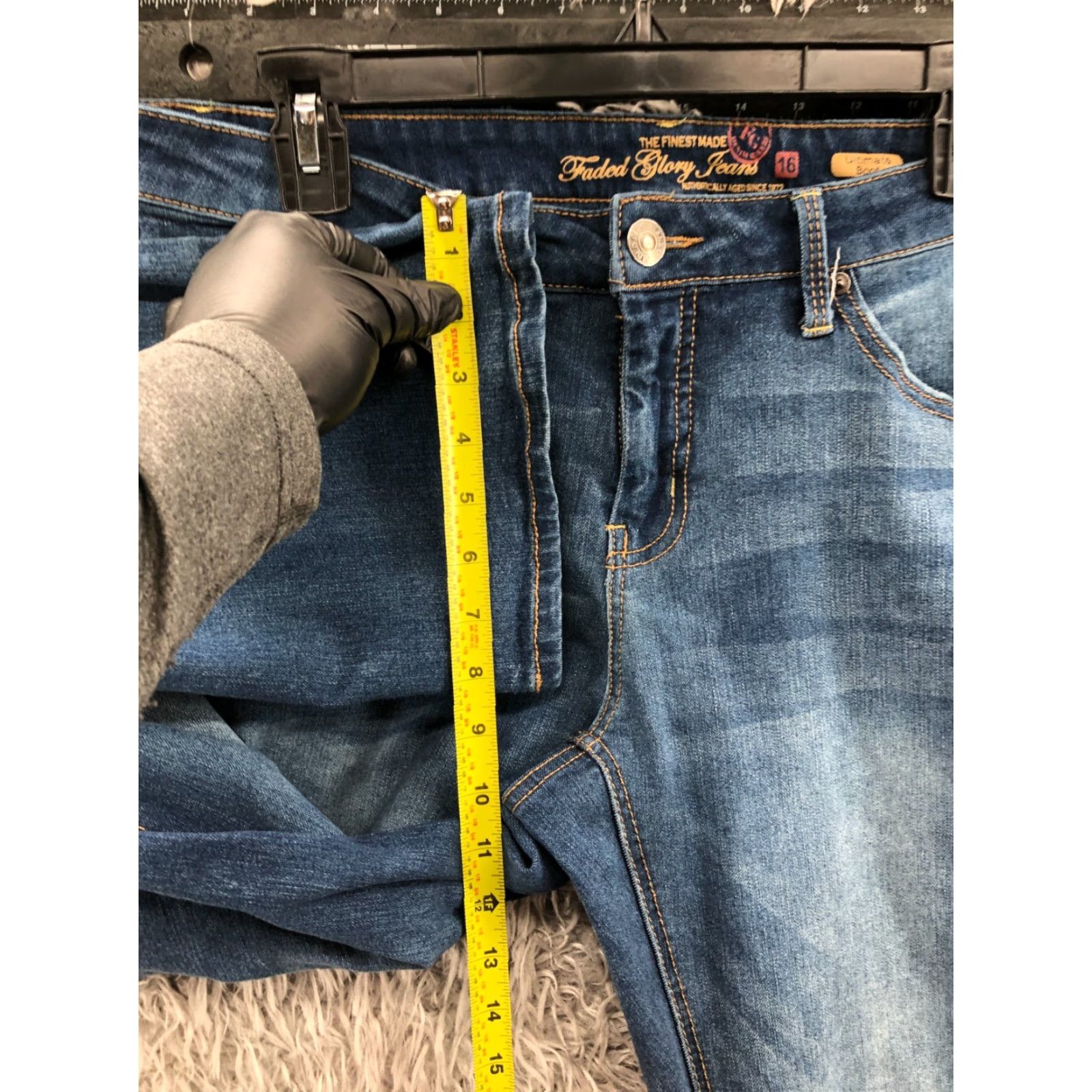 Faded Glory Faded Glory Ultimate Boot Jeans Womens Medium Blue Size 16 Regular Fit 5-Pocket Denim Bootcut Jeans Size 38" / US 16 / IT 52 - 4 Thumbnail