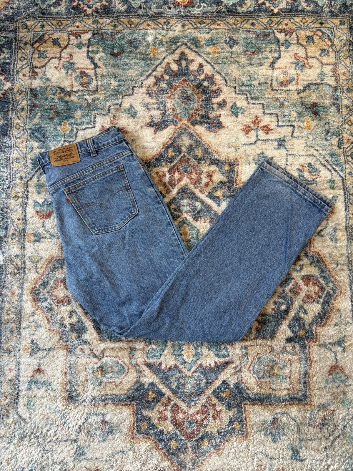 Levi's Vintage Levi’s 619 Orange Tab Blue Jeans Size 35 Size US 35 - 1 Thumbnail