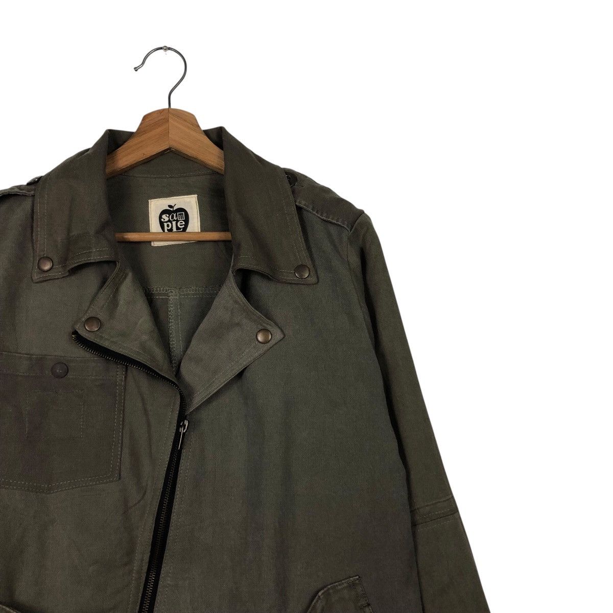 Japanese Brand × Vintage 📌Vtg Cropped Biker Jacket Sample Issey Miyake Doublr Breast Size US M / EU 48-50 / 2 - 7 Thumbnail