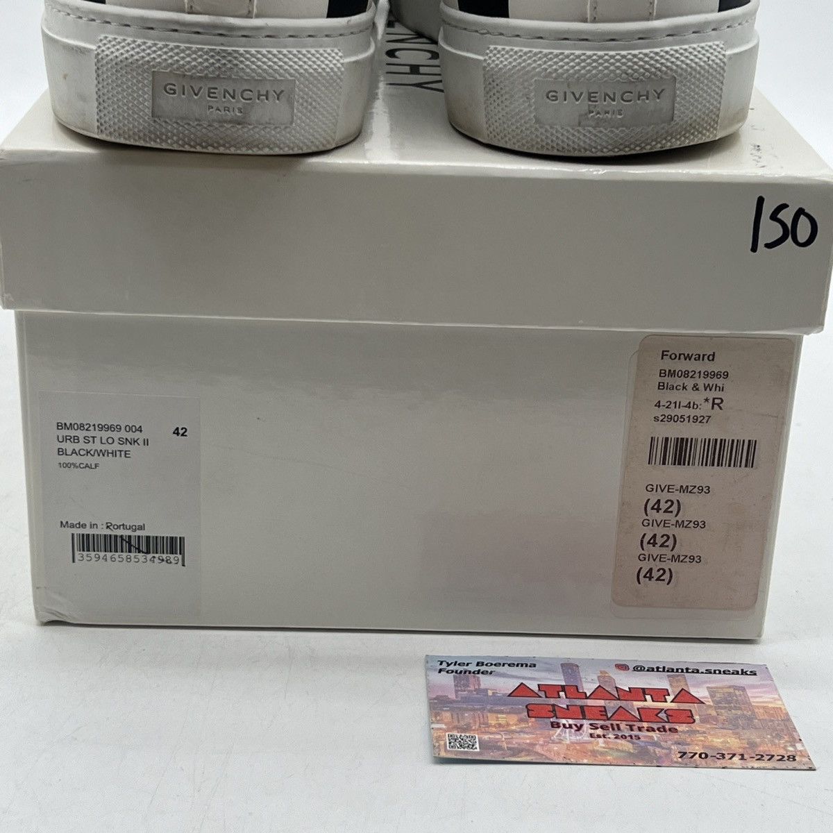 Givenchy Givenchy Men Shoes Sneakers Black Whit Size US 10 / EU 43 - 6 Thumbnail