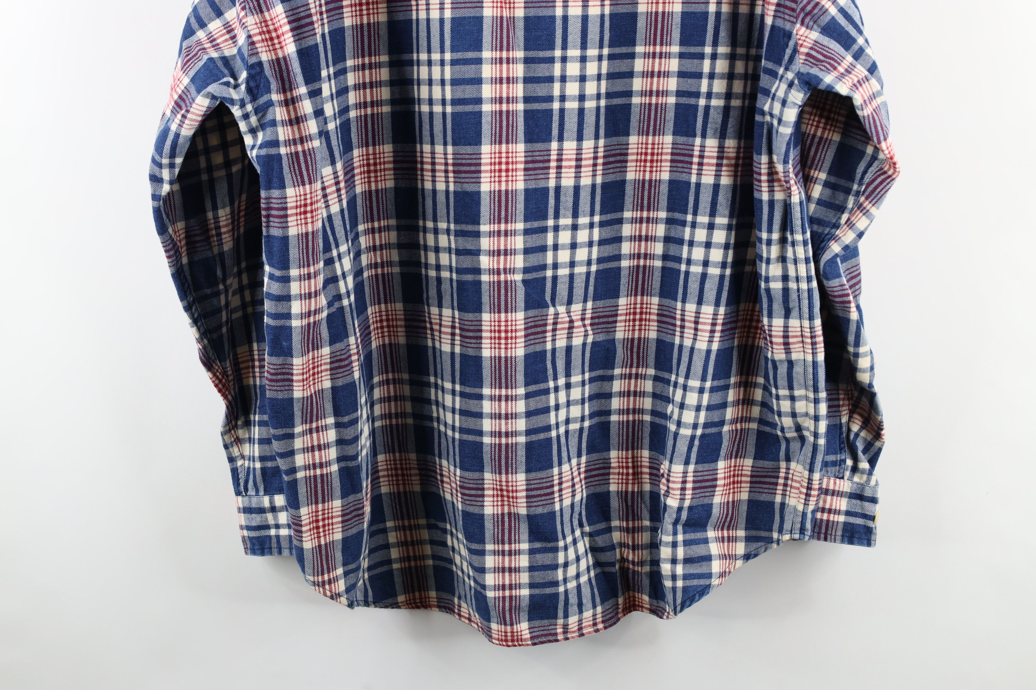Tommy Hilfiger Vintage 90s Tommy Hilfiger Collar Flannel Button Shirt Plaid Size US XL / EU 56 / 4 - 9 Thumbnail