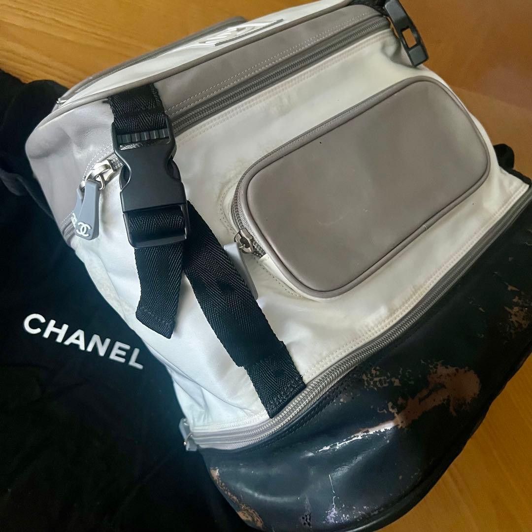 Chanel CHANEL Sports/Nylon Backpack / Daypack White Size ONE SIZE - 18 Thumbnail