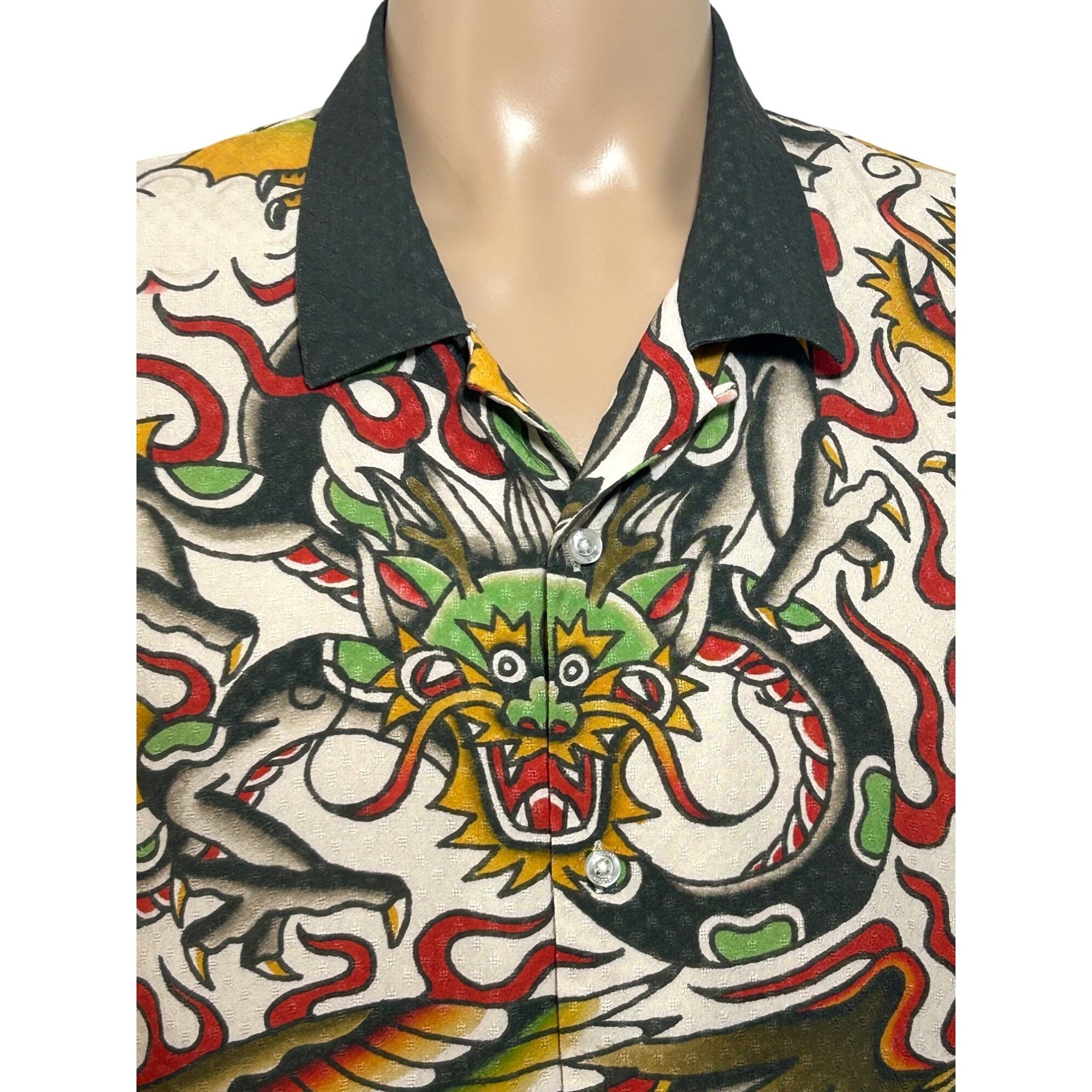 Volcom Yusuke Hamamoto Mens Shirt Graphic Art Short Sleeve X