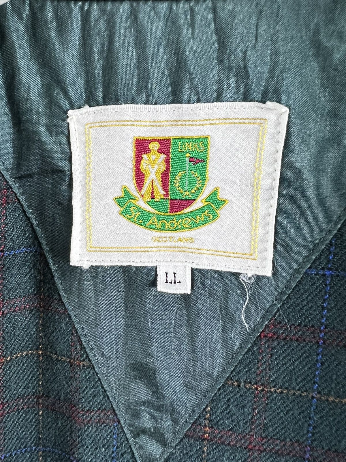 Andrew St. John × Vintage 🔥 Vintage 90's ST. ANDREWS Scotland bomber jacket - LL Size US L / EU 52-54 / 3 - 10 Thumbnail