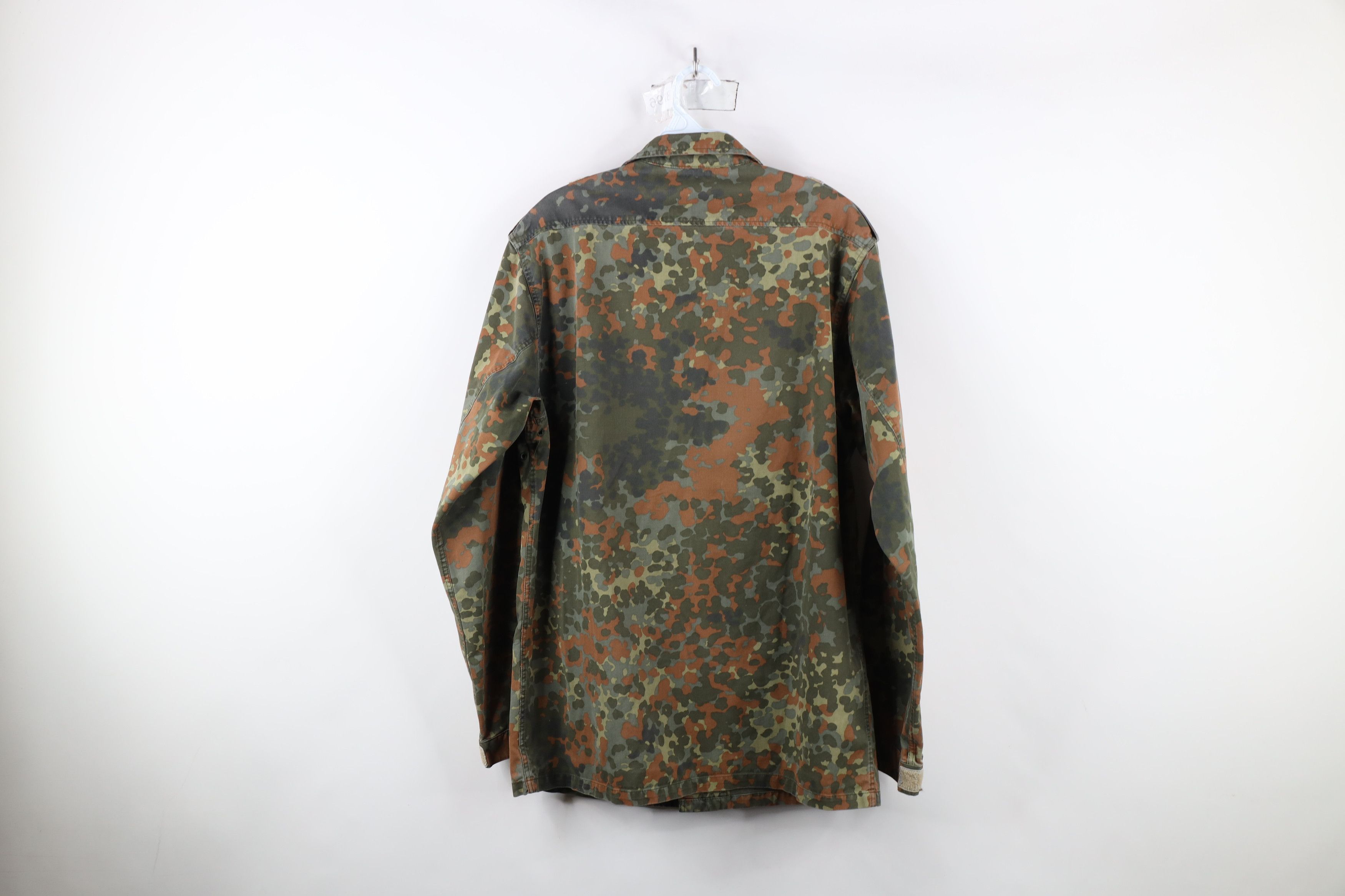 Vintage Vintage 90s German Military Camouflage Shirt Field Jacket Size US M / EU 48-50 / 2 - 15 Thumbnail
