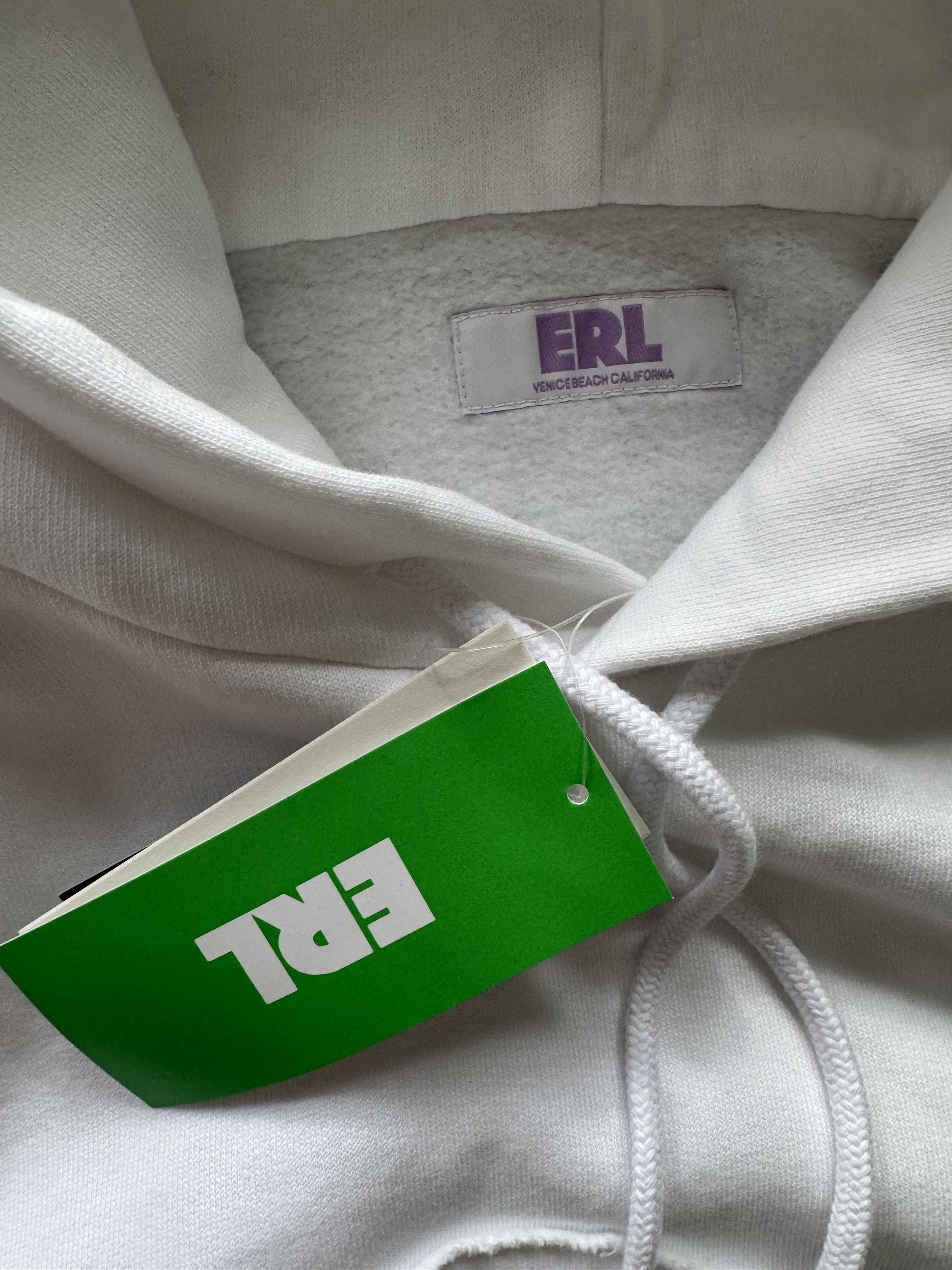 ERL ERL Swirl Fleece Hoodie, White Size US L / EU 52-54 / 3 - 2 Thumbnail