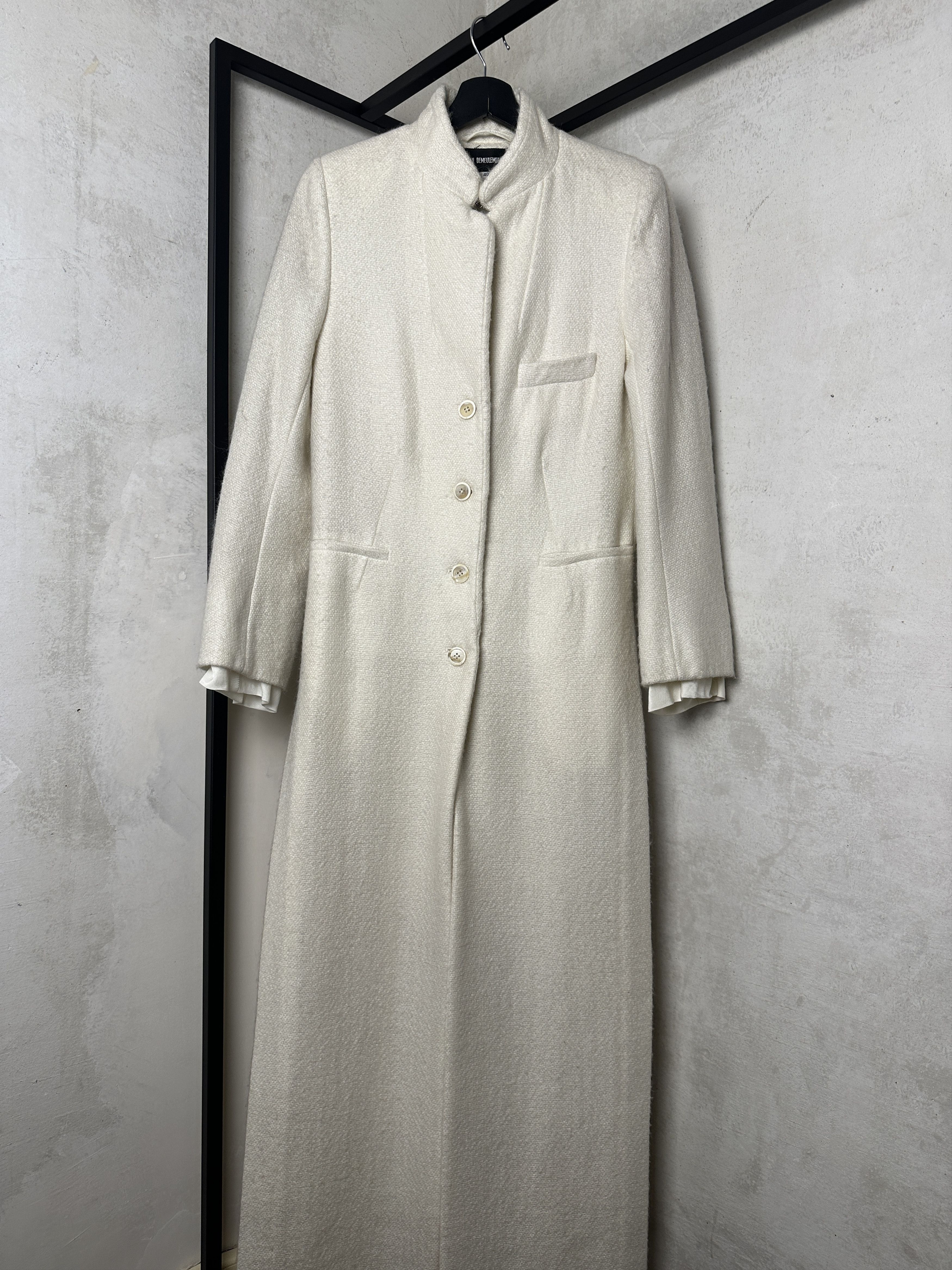 Ann Demeulemeester Ann Demeulemeester FW13 Milk Maxi Coat Size S / US 4 / IT 40 - 1 Thumbnail