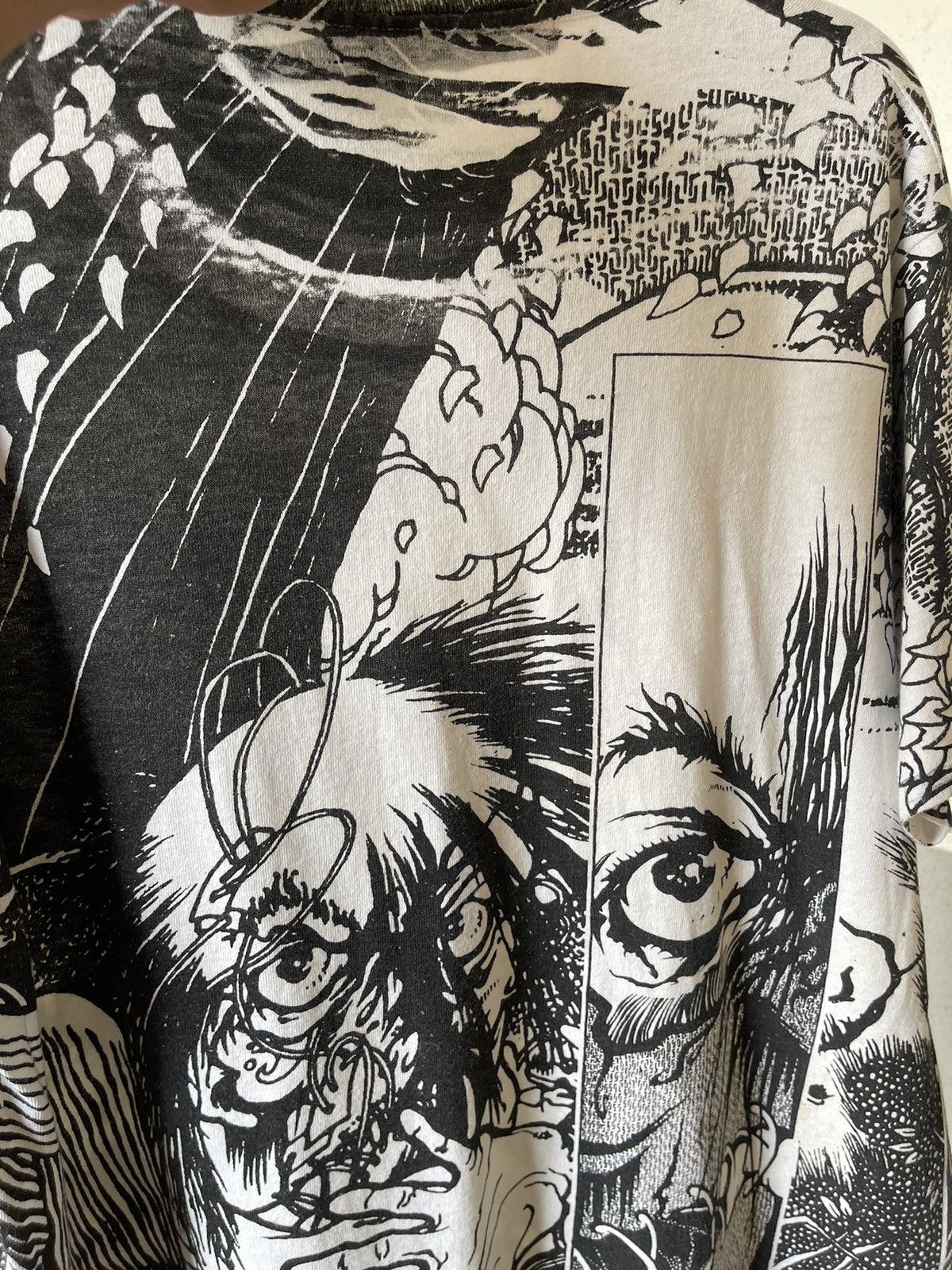 Band Tees × Vintage 1990 Vintage Septic Death Pushead Kuro Line Size US L / EU 52-54 / 3 - 8 Thumbnail
