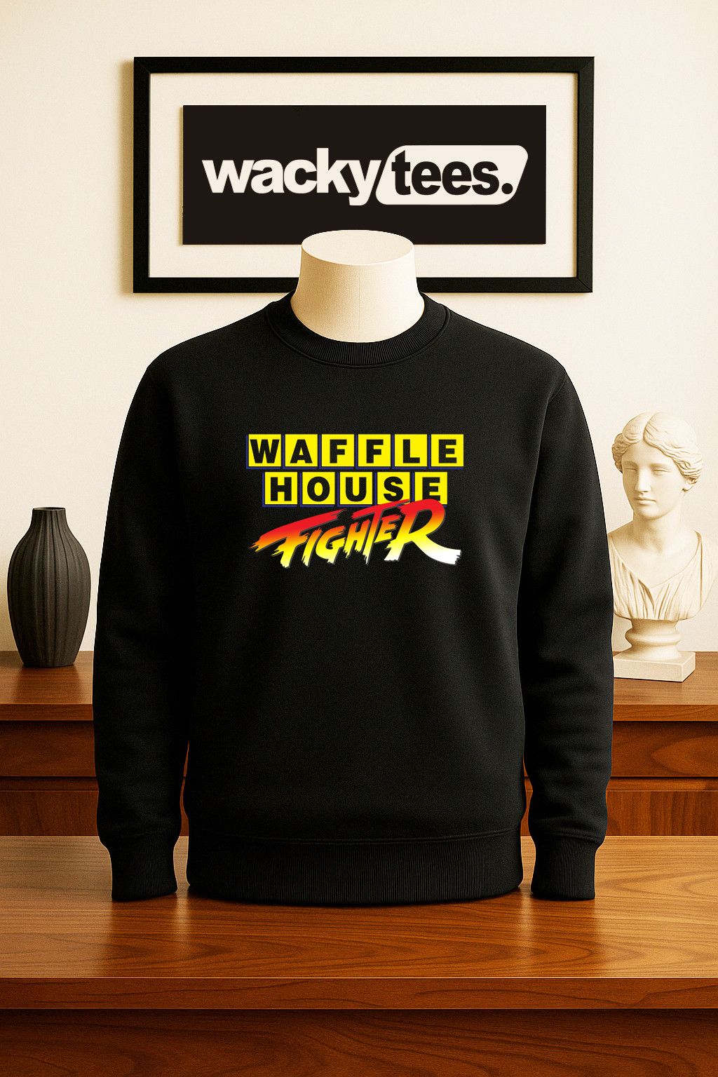 Other Waffle House Fighter Funny Fight Crew Graphic Tee Shirt Size US S / EU 44-46 / 1 - 3 Thumbnail