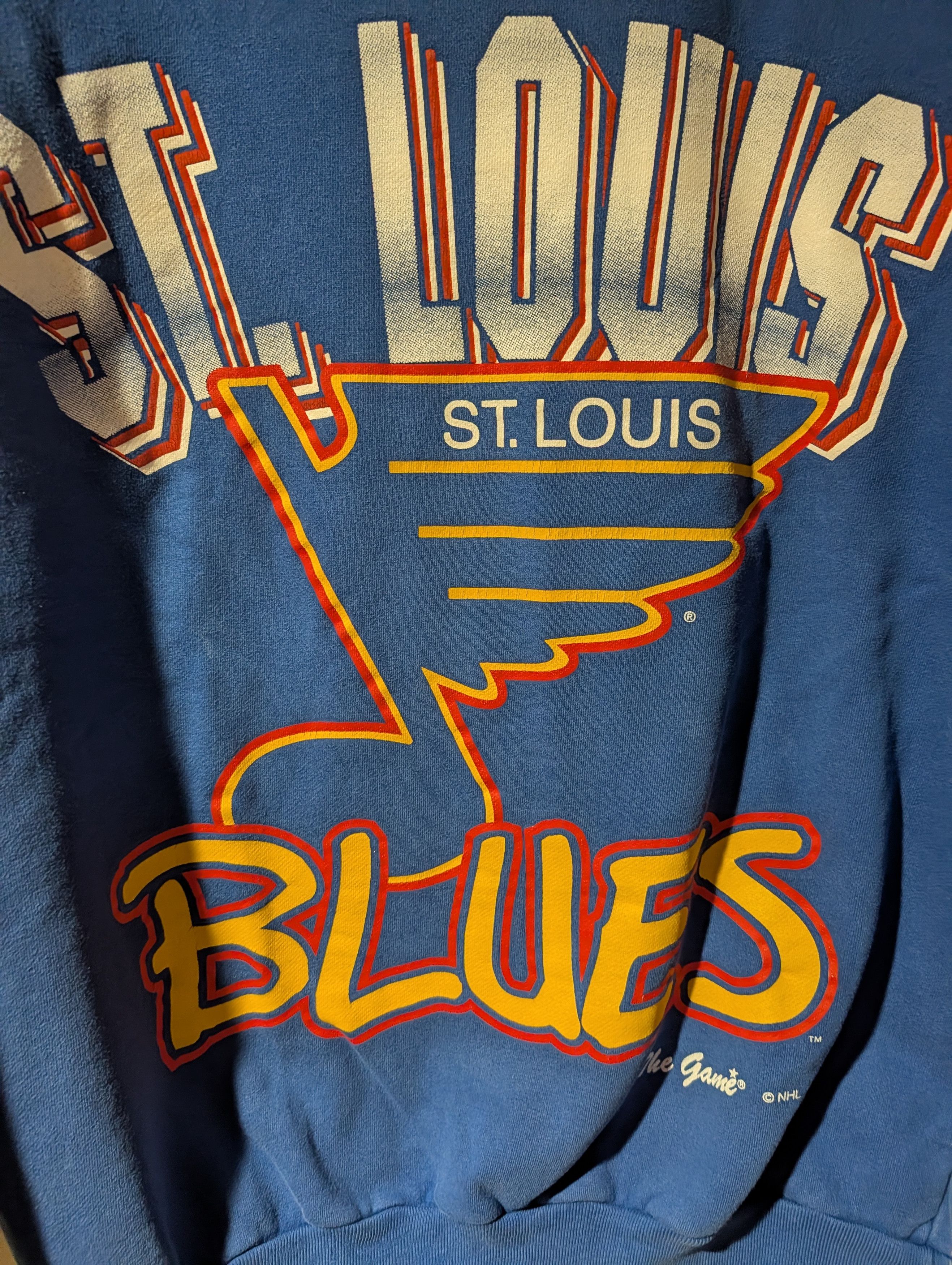 NFL Vintage St Louis Blues NHL Sweatshirt The Game Graphic Size US L / EU 52-54 / 3 - 2 Thumbnail