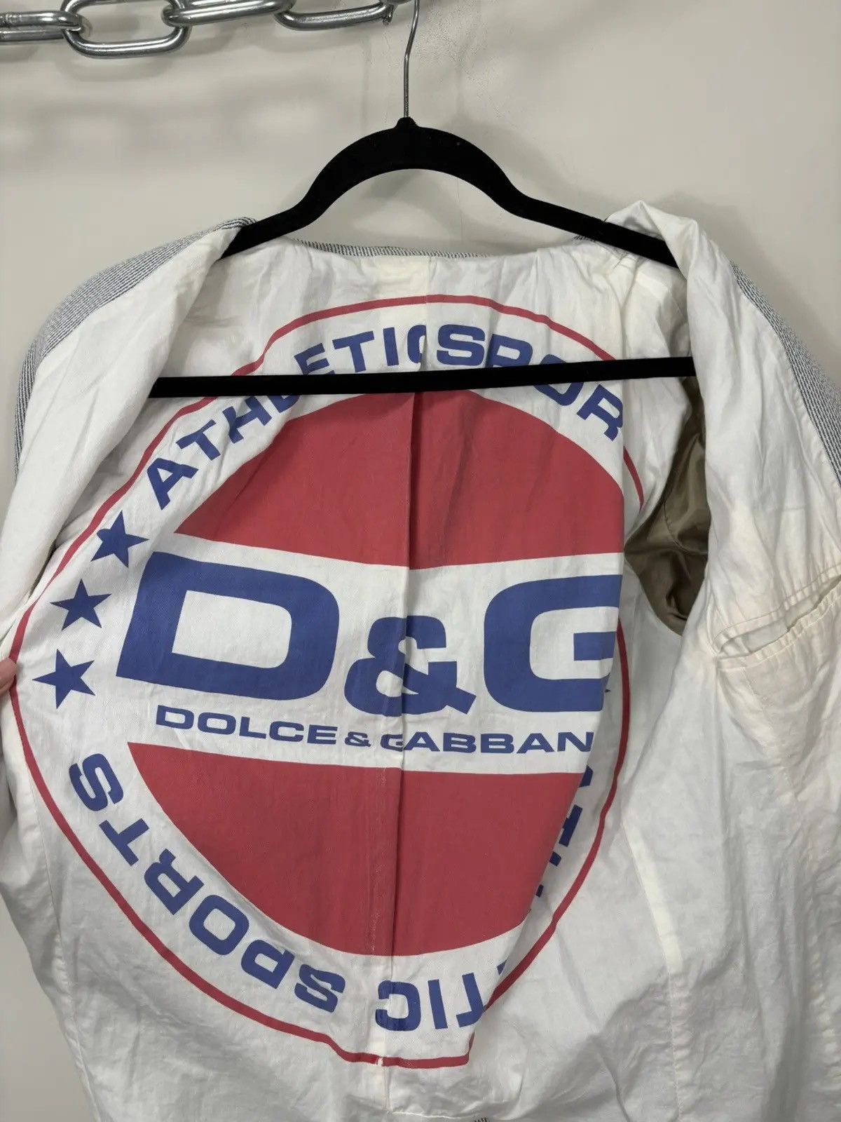 Dolce & Gabbana × Vintage Dolce & Gabbana Sports Men's Rare Luxury Blazer Jacket Coat Size 40R - 9 Thumbnail