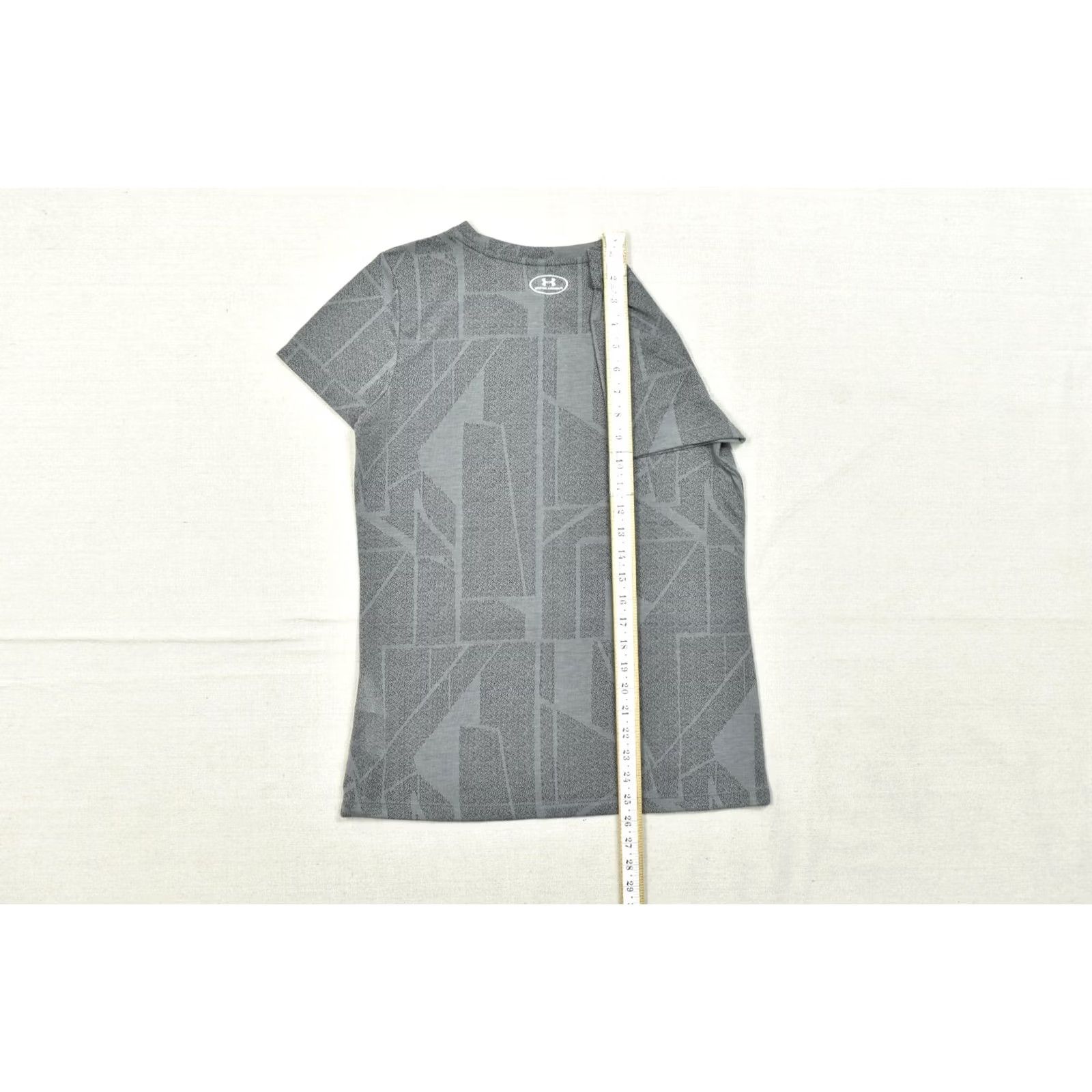 Under Armour Under Armour HeatGear Women's S Gray Geometric Short Sleeve T-Shirt Size 28" / US 6 / IT 42 - 5 Thumbnail