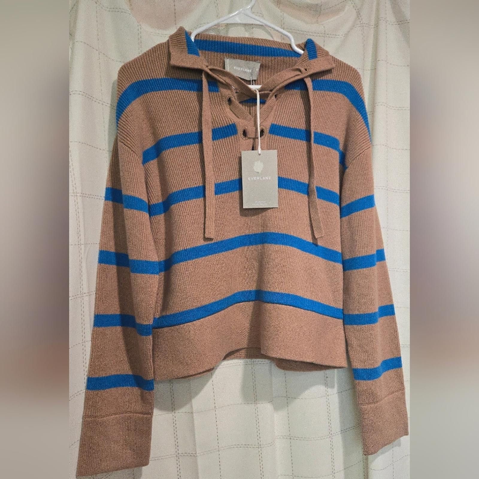 Everlane Everlane Lace Up Smock Sweater Size XS / US 0-2 / IT 36-38 - 2 Thumbnail