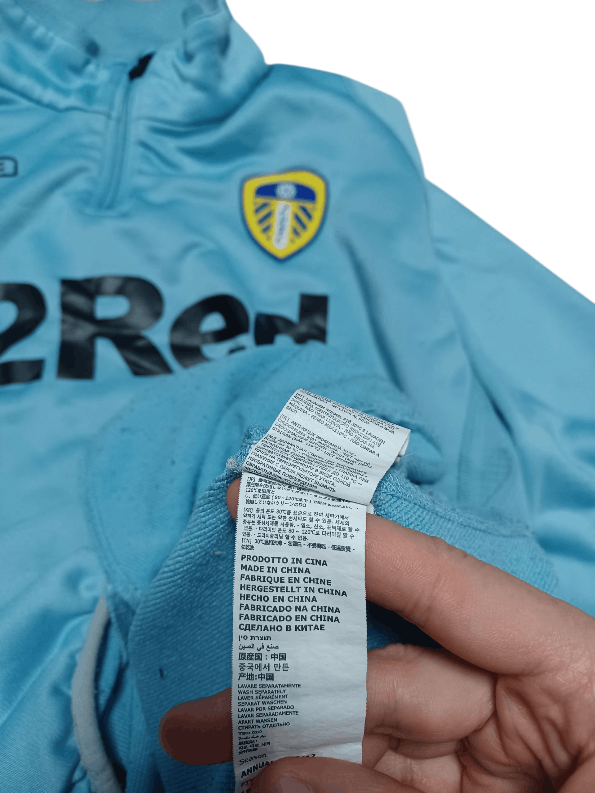 Kappa LEEDS UNITED KAPPA VINTAGE SOCCER TRAINING 1/3 SWEATSHIRT Size US XL / EU 56 / 4 - 5 Thumbnail