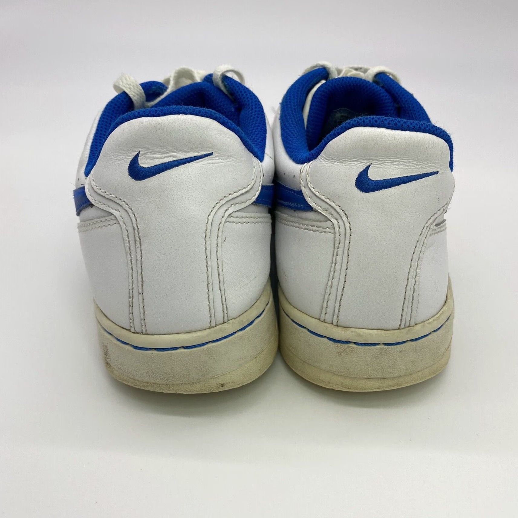 Nike VINTAGE Nike MENS AIR PRESTIGE DUNK 2007 SNEAKERS BLUE WHITE 313324-144 LOW 12 KENTUCKY Size US 11 / EU 44 - 4 Thumbnail