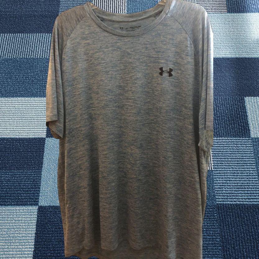 Under Armour Under Armour Mens T-Shirt Crew Neck Short Sleeve Tech Tee Pullover 2XL Blue HeatGear Size US XXL / EU 58 / 5 - 1 Thumbnail