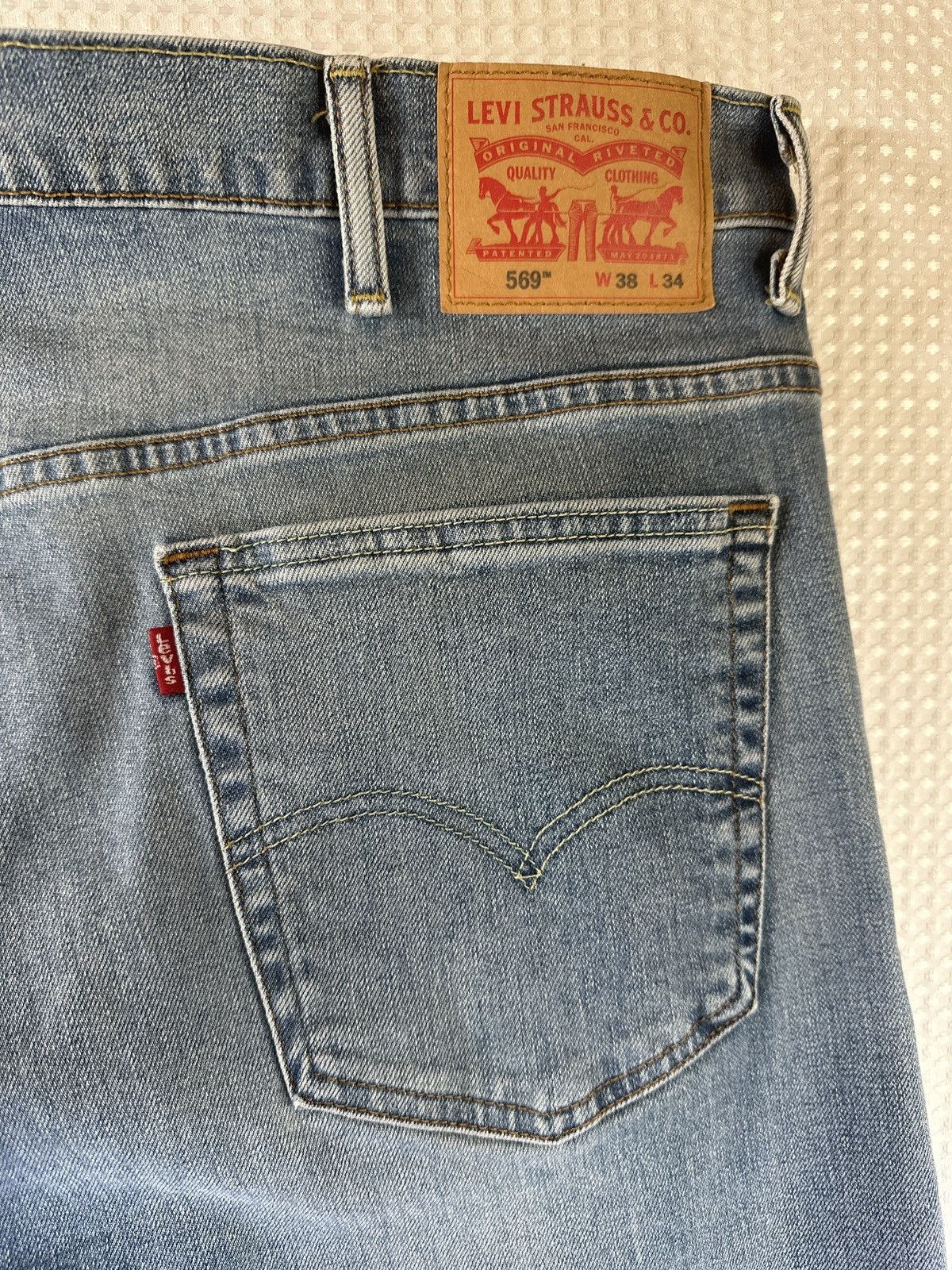 Levi's Levi’s 569 Loose Straight Fit Men's Jeans Medium Wash Size US 38 / EU 54 - 6 Thumbnail