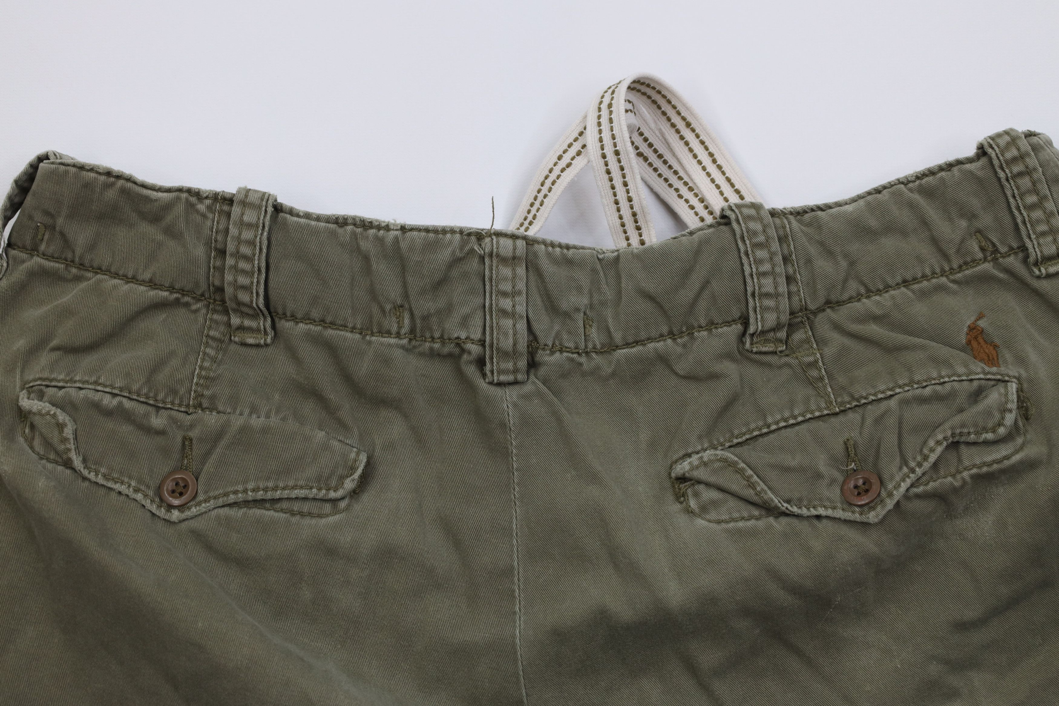 Ralph Lauren Vintage 90s Ralph Lauren Above Knee Military Shorts Green Size US 34 / EU 50 - 12 Thumbnail