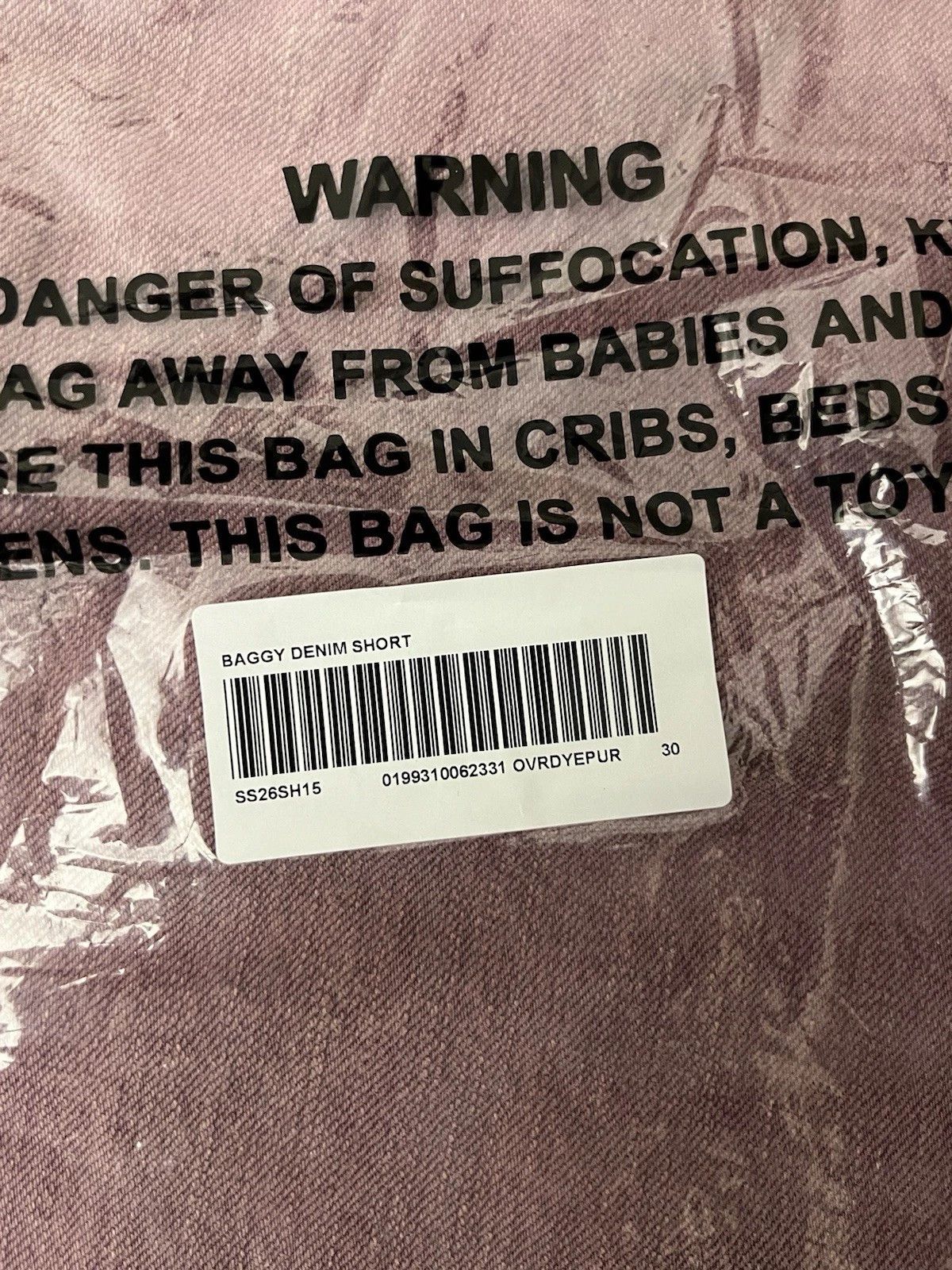 Supreme Supreme SS26 Baggy Denim Short Overdyed Purple Size 30 New Size US 30 / EU 46 - 5 Thumbnail