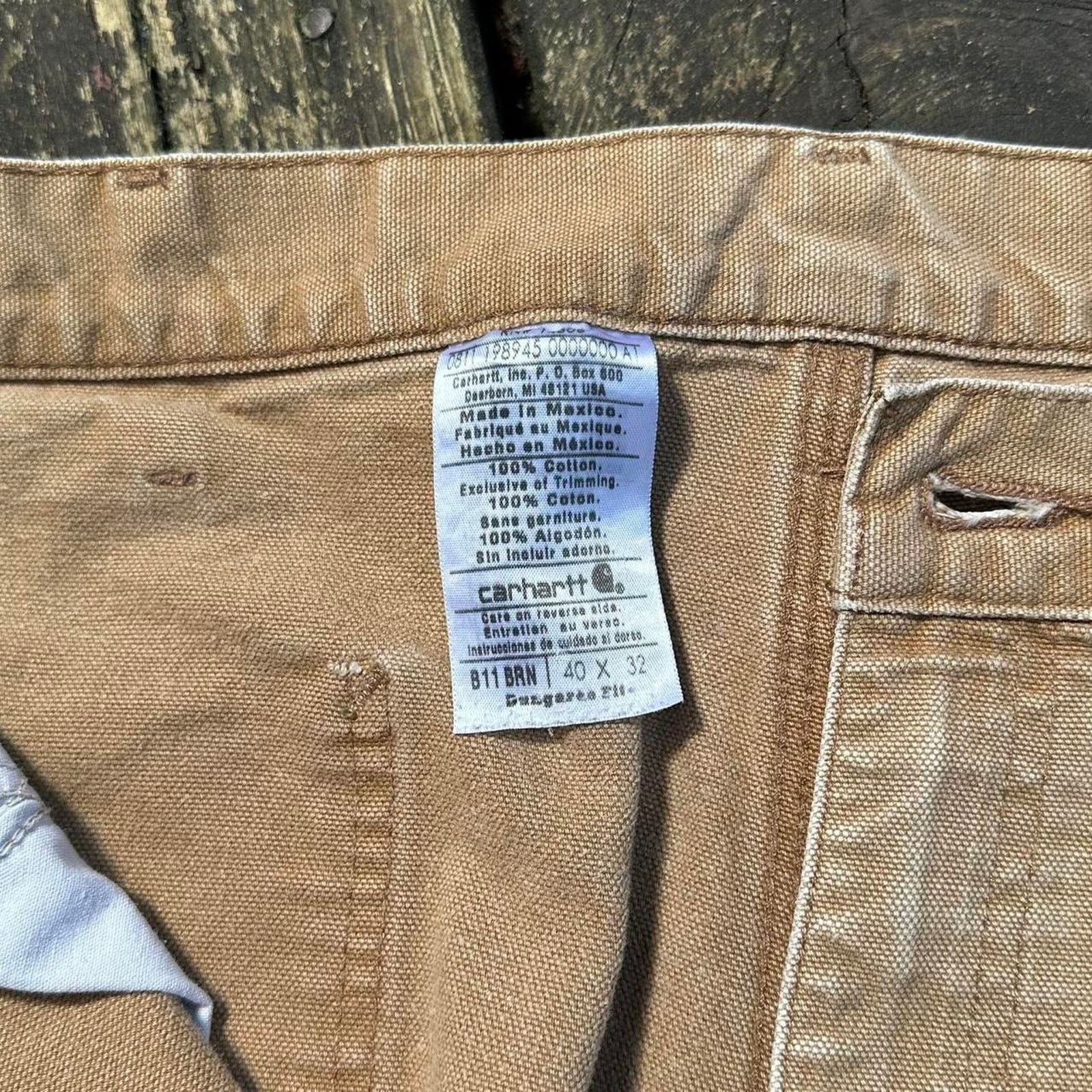 Carhartt Carhartt dungaree distressed pants with spider web details Size US 38 / EU 54 - 8 Thumbnail
