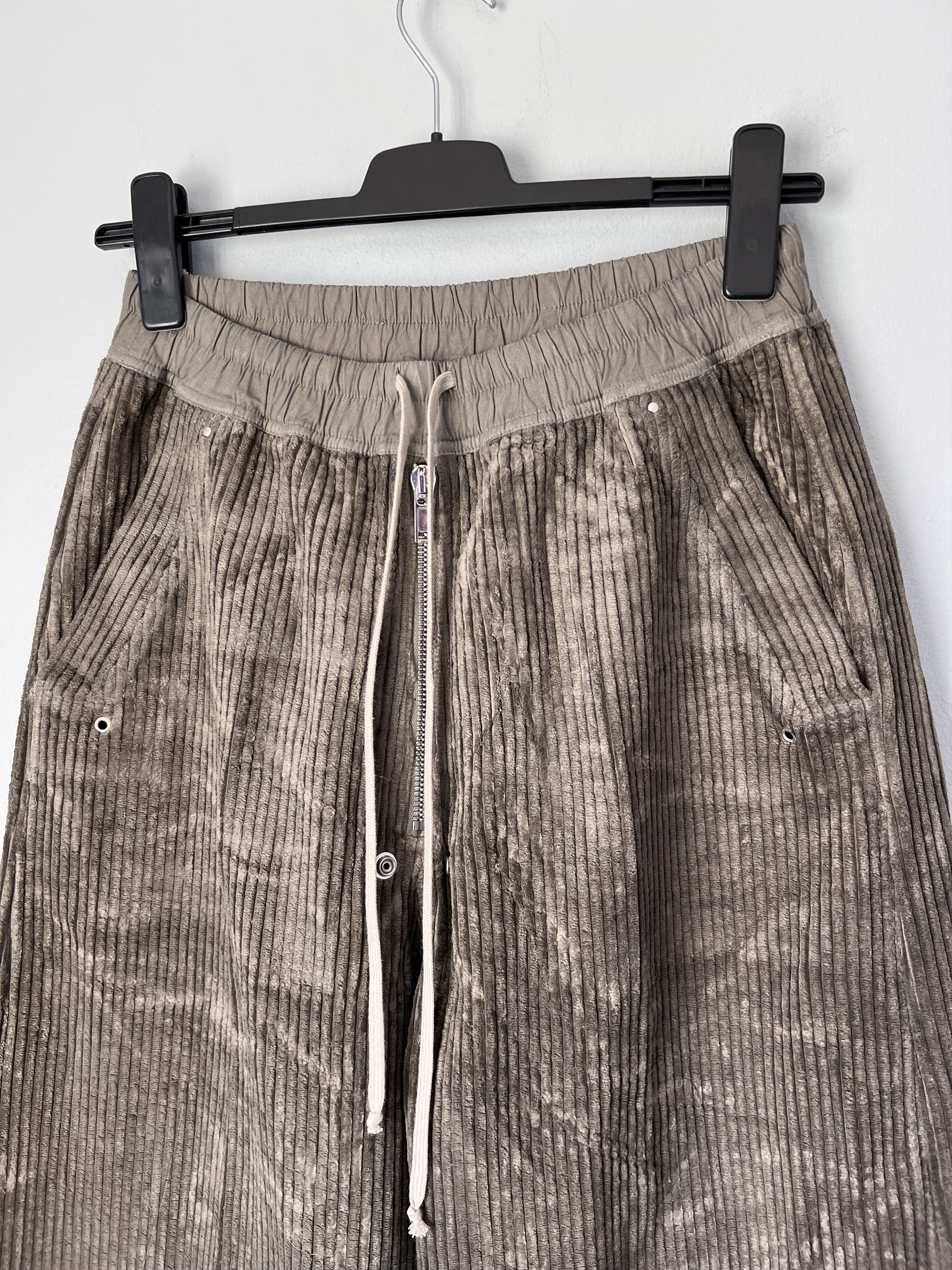 Rick Owens Drkshdw Rick Owens DRKSHDW Corduroy Geth Belas in Dust Size US 32 / EU 48 - 2 Thumbnail