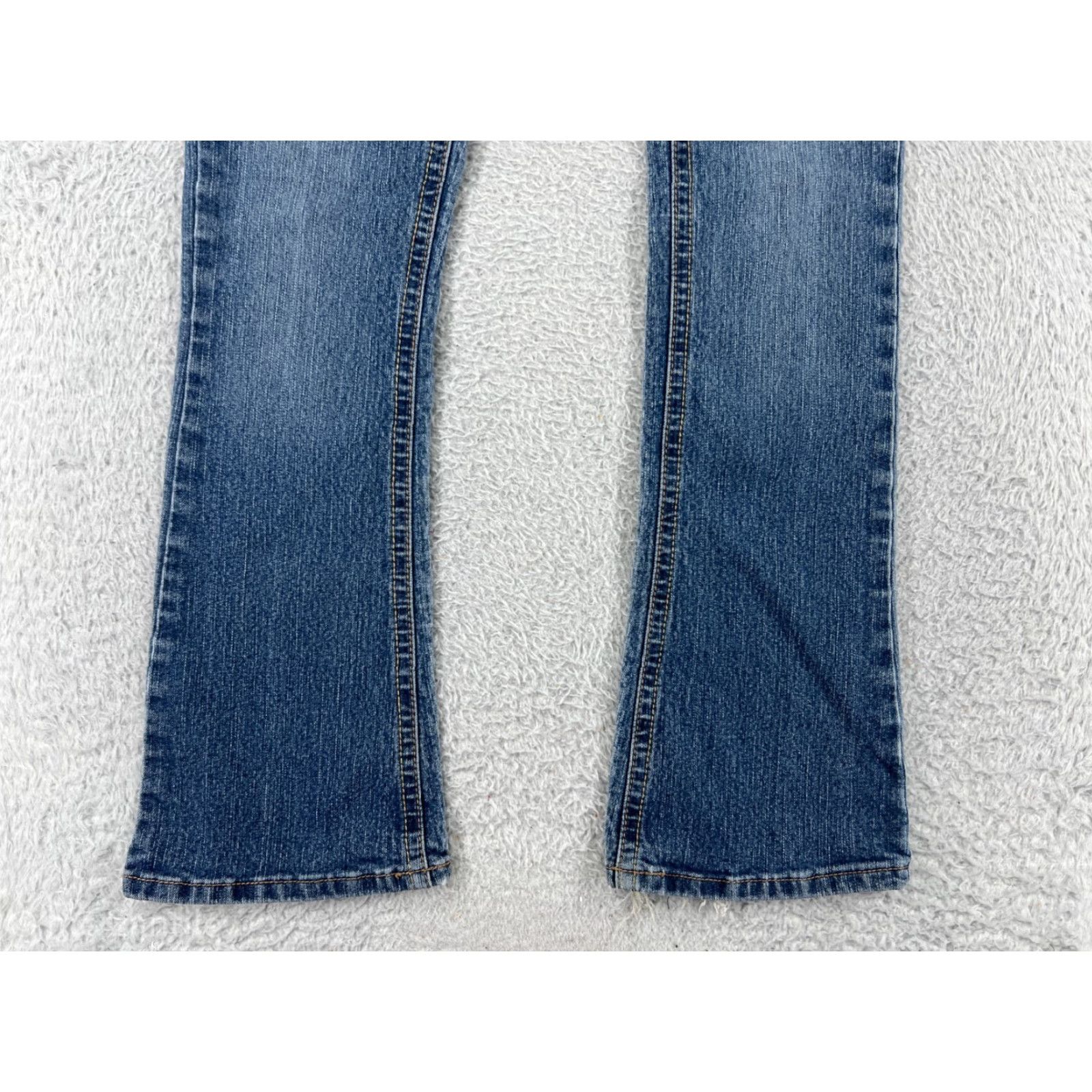 Vintage Rue 21 Jeans Women 28x29 Blue Denim Slim Bootcut Medium Wash Low Cotton Size 27" / US 4 / IT 40 - 6 Thumbnail