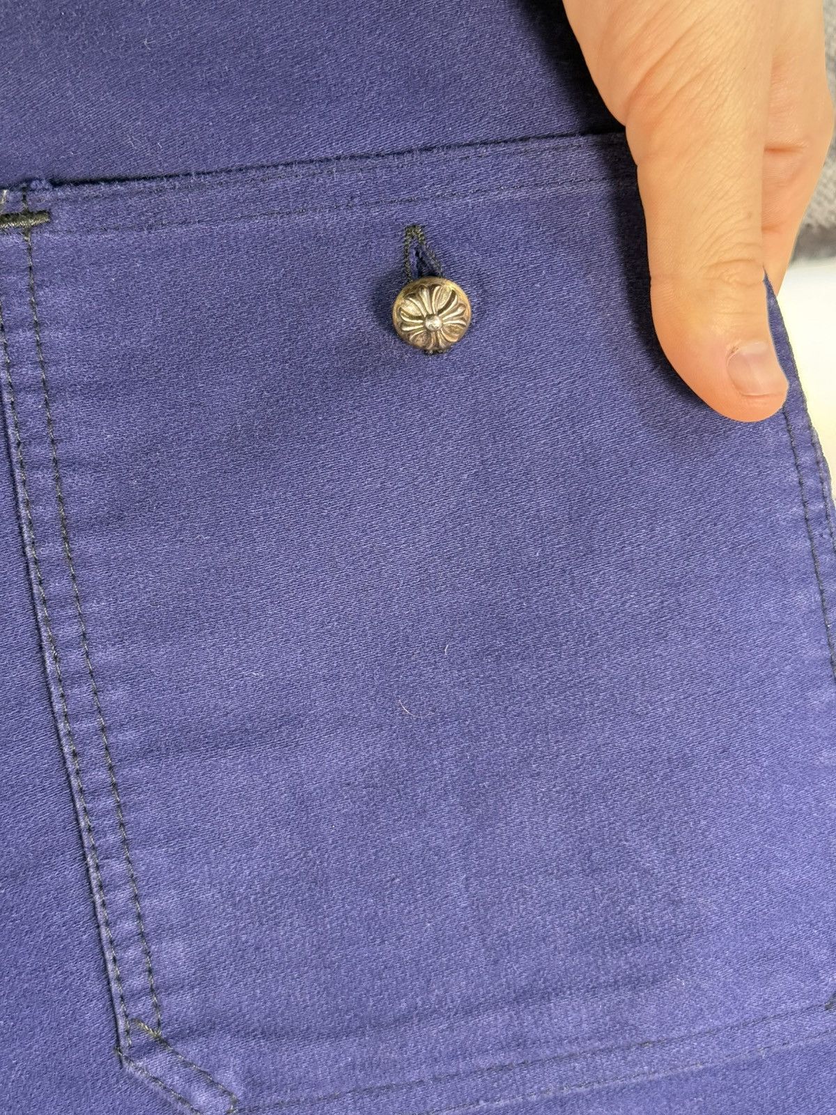 Chrome Hearts 🚭1/1 GRAIL🚭19 CROSS PATCH SERVICED 1950'S FRENCH CHORE PANTS Size US 38 / EU 54 - 19 Thumbnail